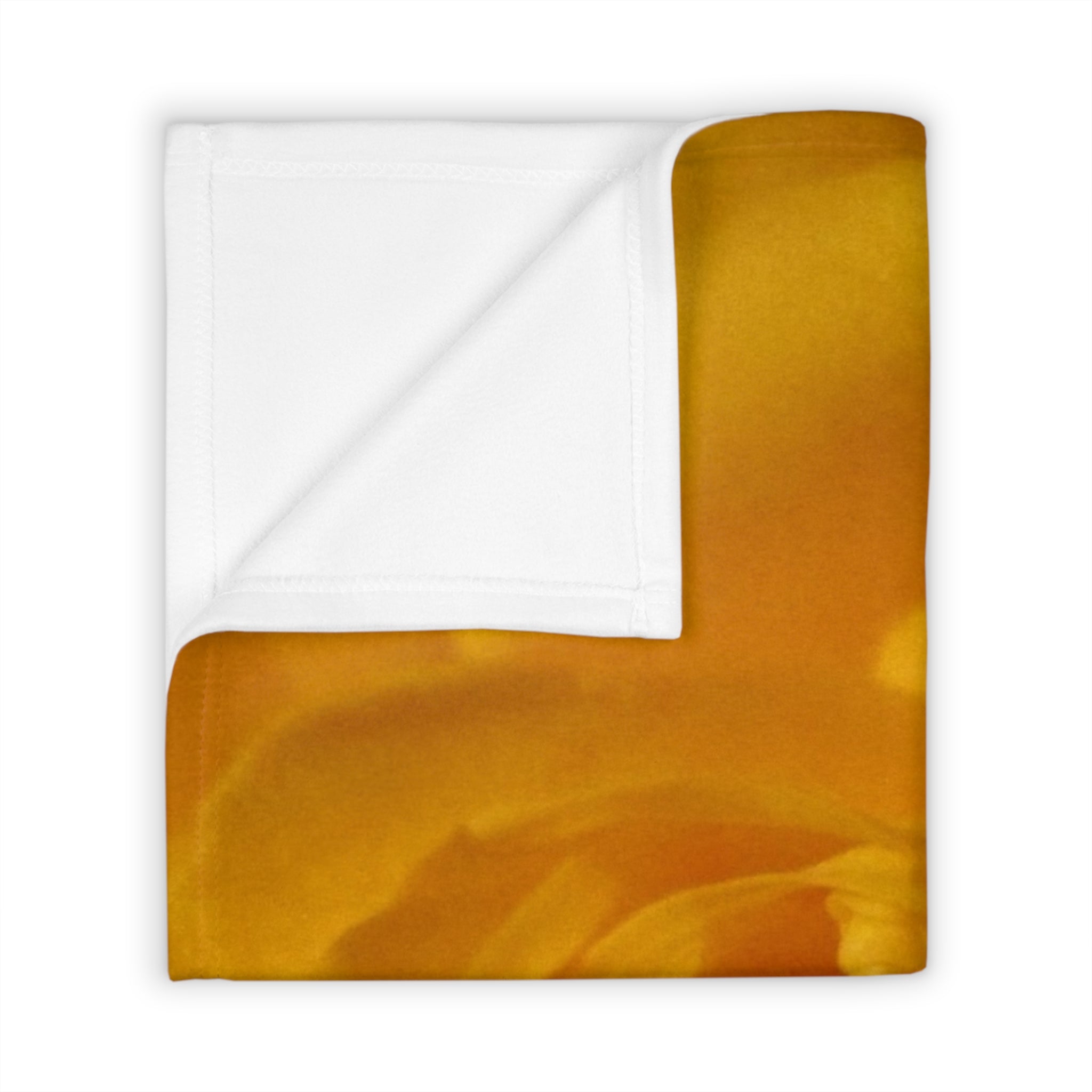 Warm Yellow Rose | Throw Blanket | Blossom Blankets