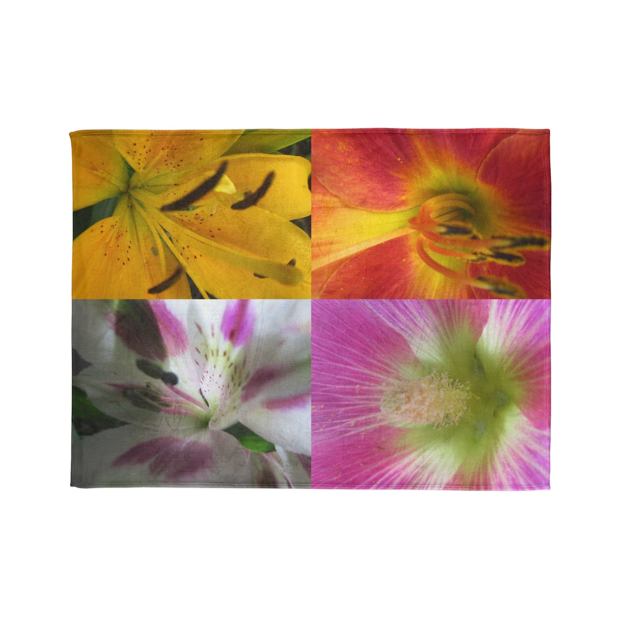 Floral Print Blanket - Soft Polyester | Blossom Blankets