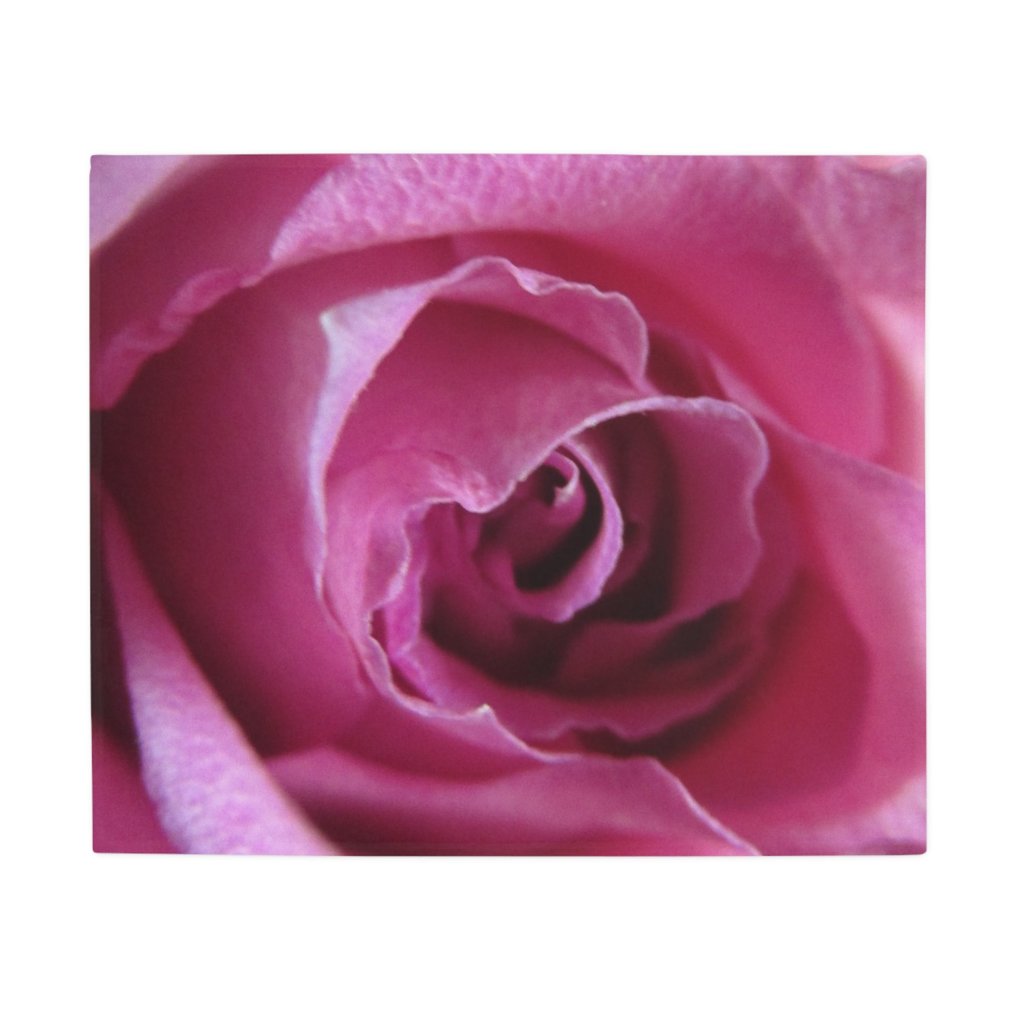 Realistic Single Rose Plush Fleece Blanket - Luxurious Garden Comfort Bedding | Blossom Blankets