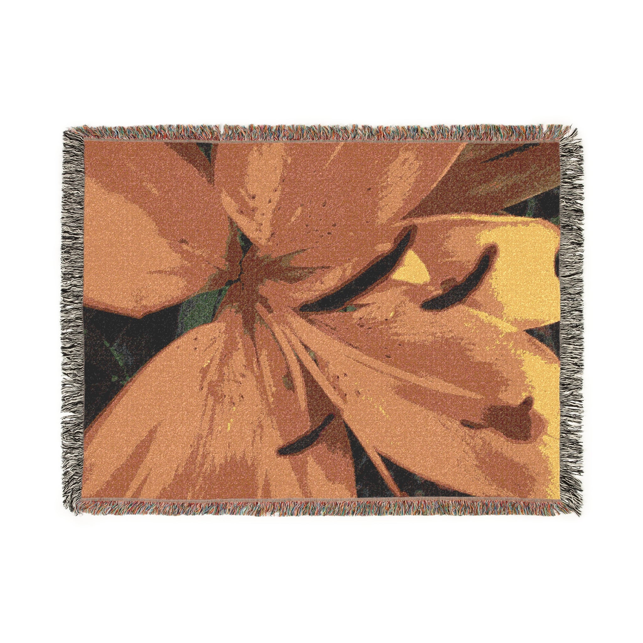 Vibrant Floral | Woven Throw Blanket | Blossom Blankets