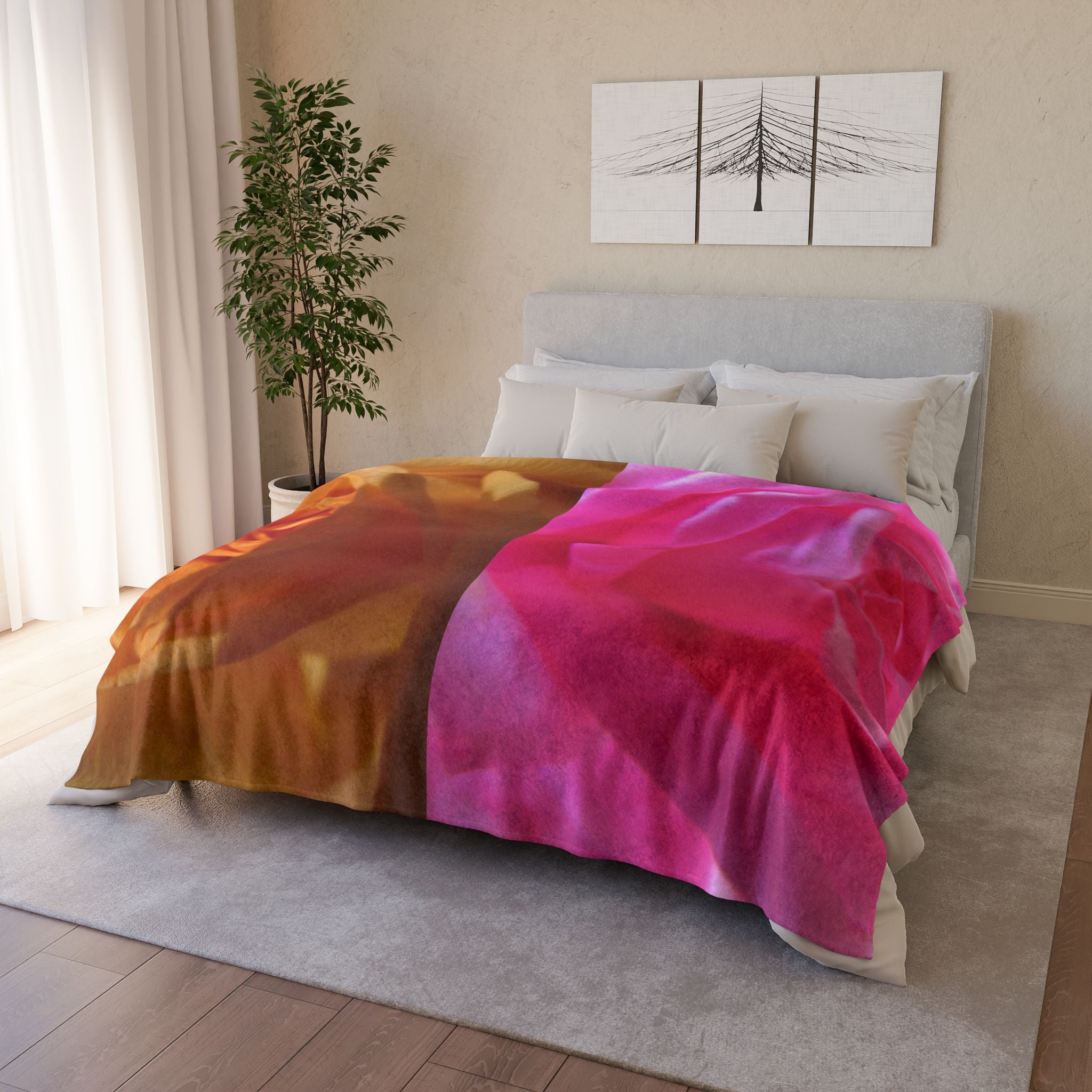 Cozy Floral | Soft Polyester Blanket | Blossom Blankets