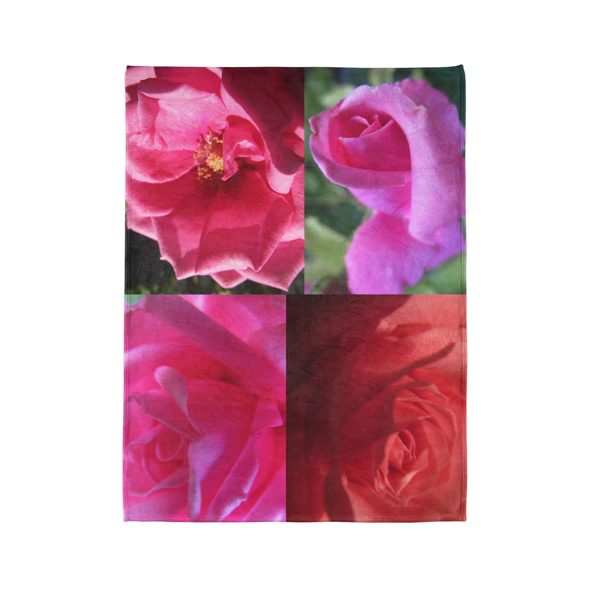 Pink Rose Blanket - Soft Polyester | Blossom Blankets