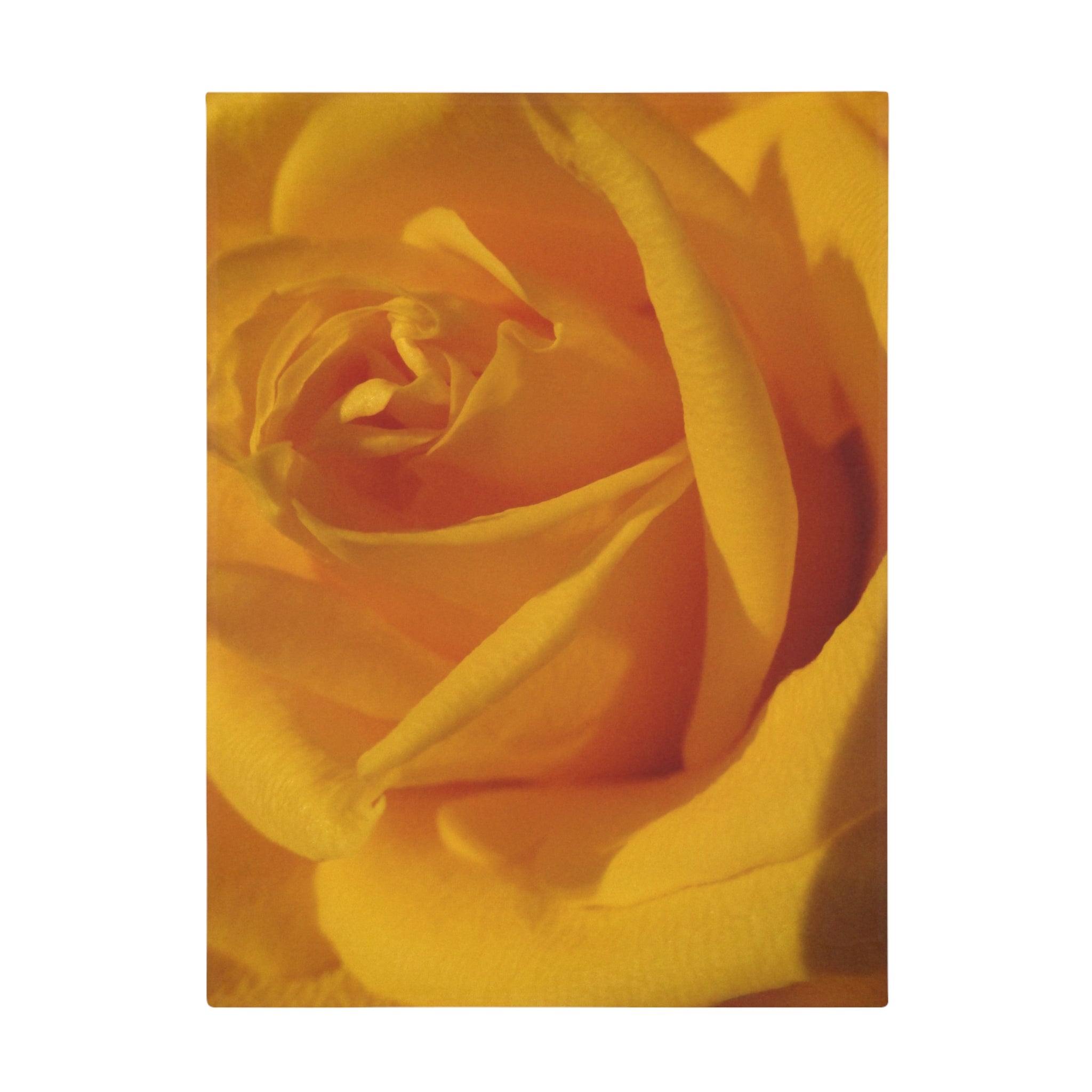 Realistic Golden Yellow Rose Plush Fleece Blanket - Sunshine Garden Luxury Bedding | Blossom Blankets
