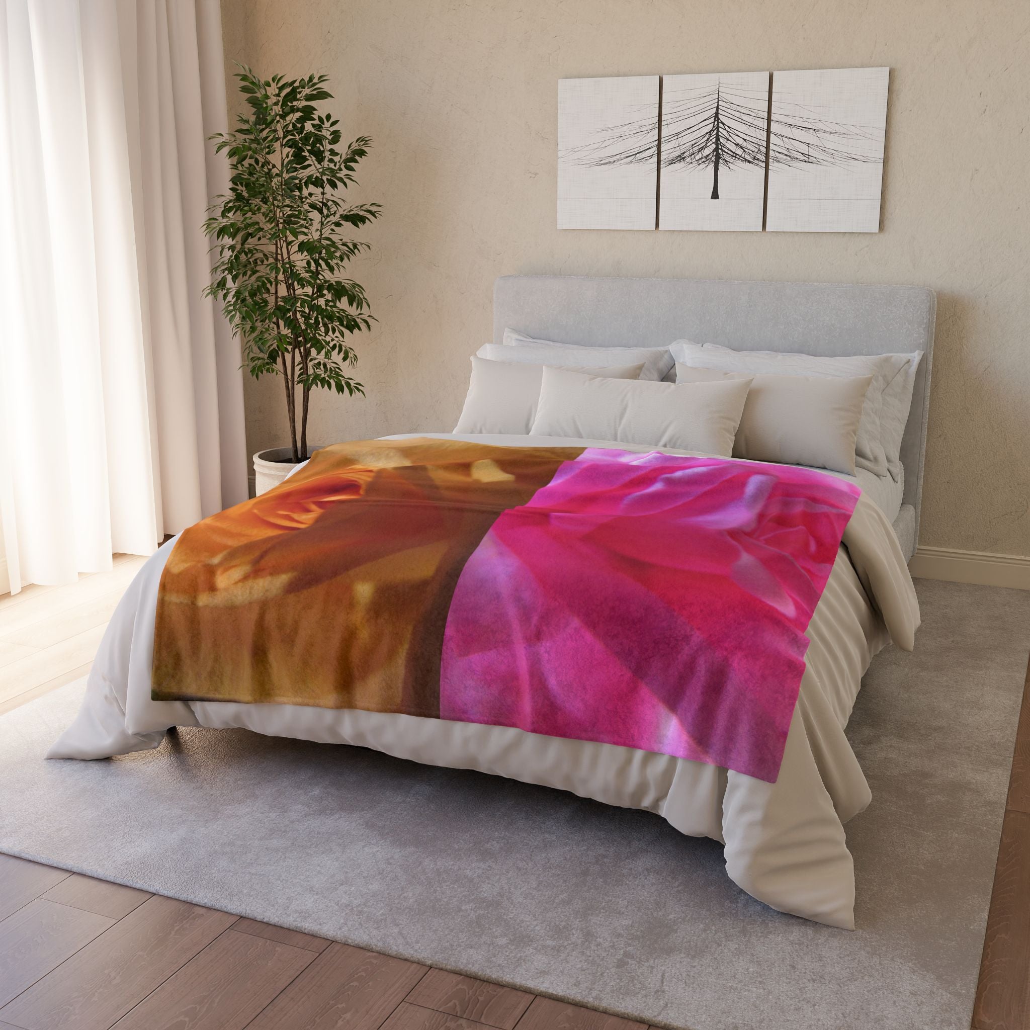 Cozy Floral | Soft Polyester Blanket | Blossom Blankets