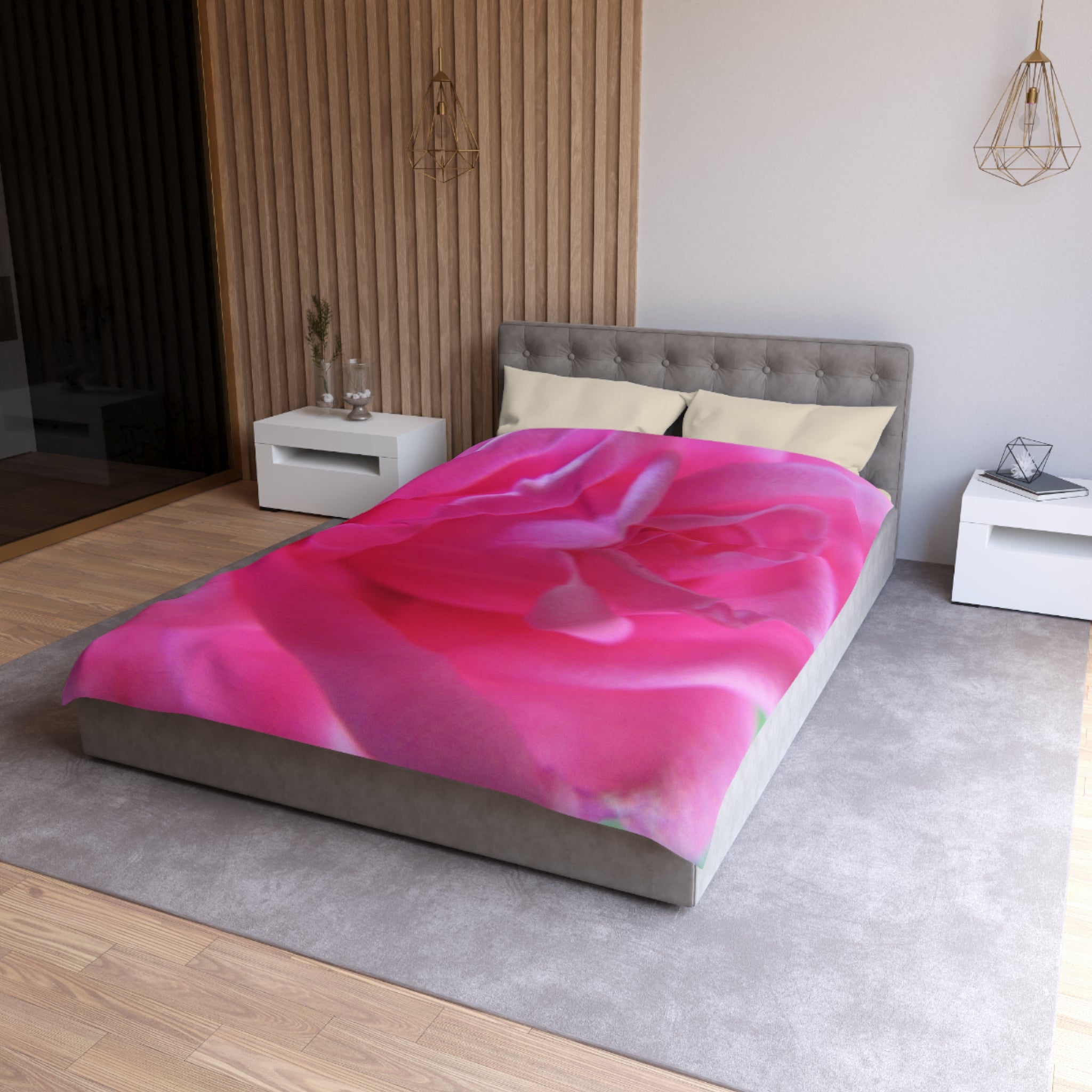 Vibrant Floral Microfiber Duvet Cover - Blossom Blankets