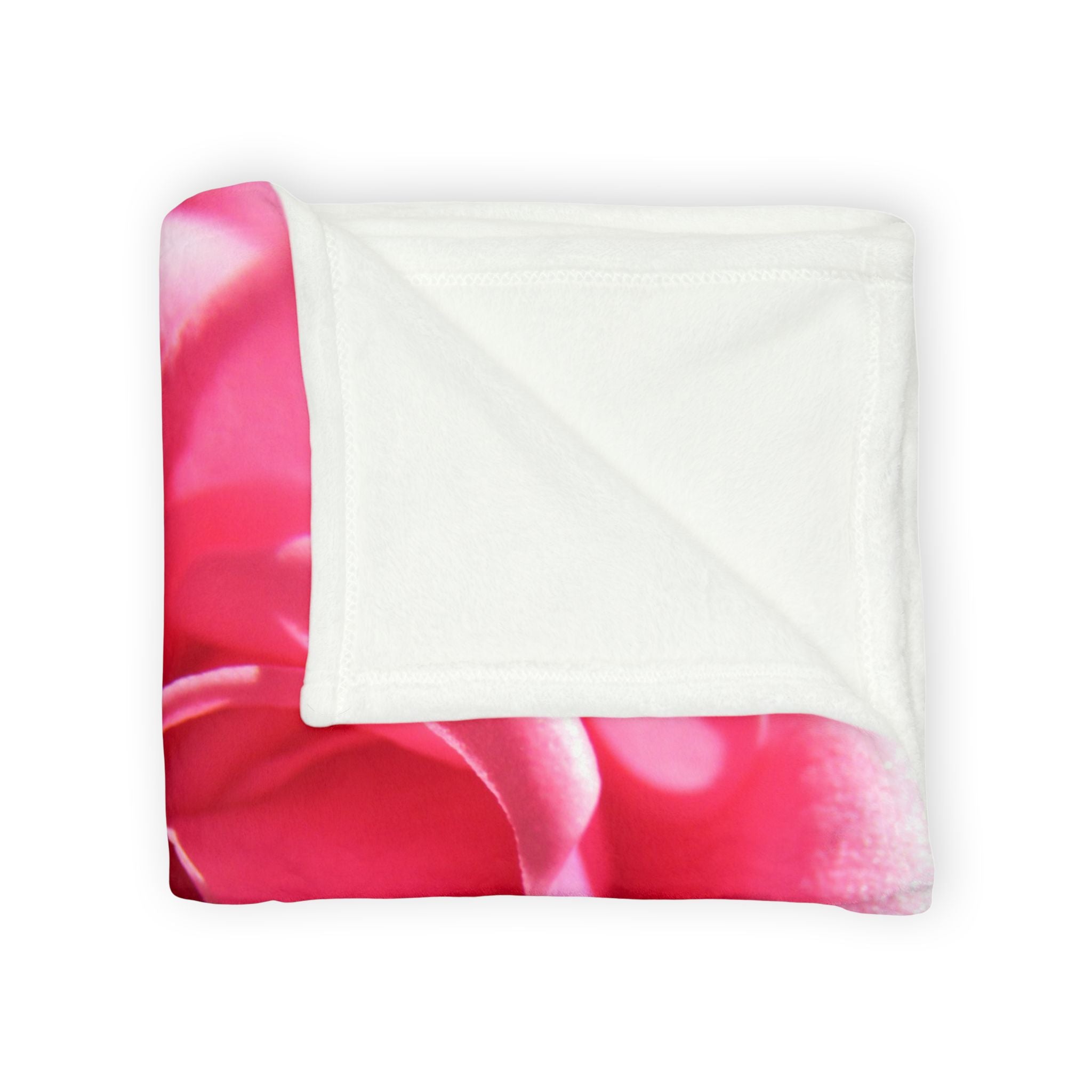 Pink Rose Blanket - Soft Polyester Fleece | Blossom Blankets