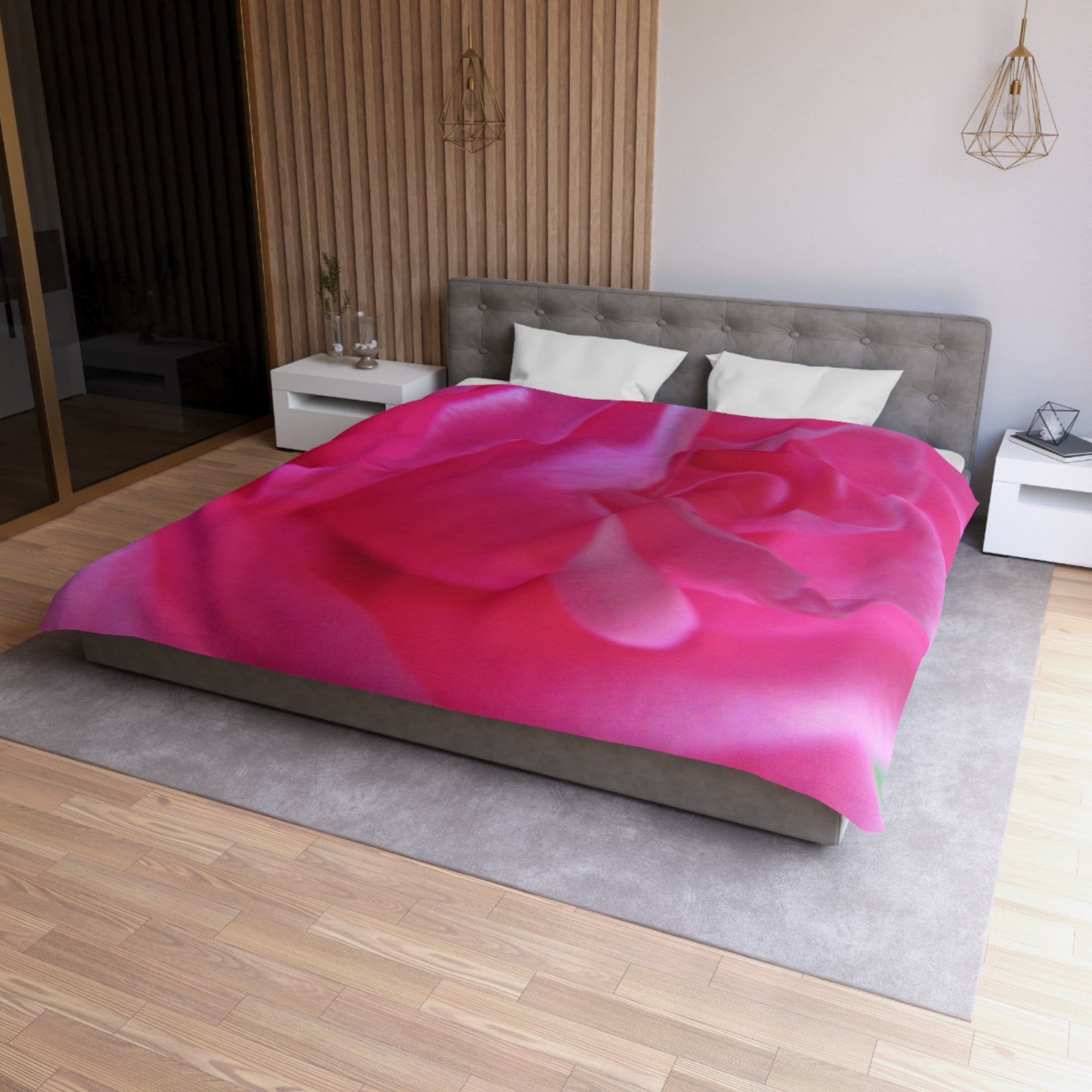 Vibrant Floral Microfiber Duvet Cover - Blossom Blankets