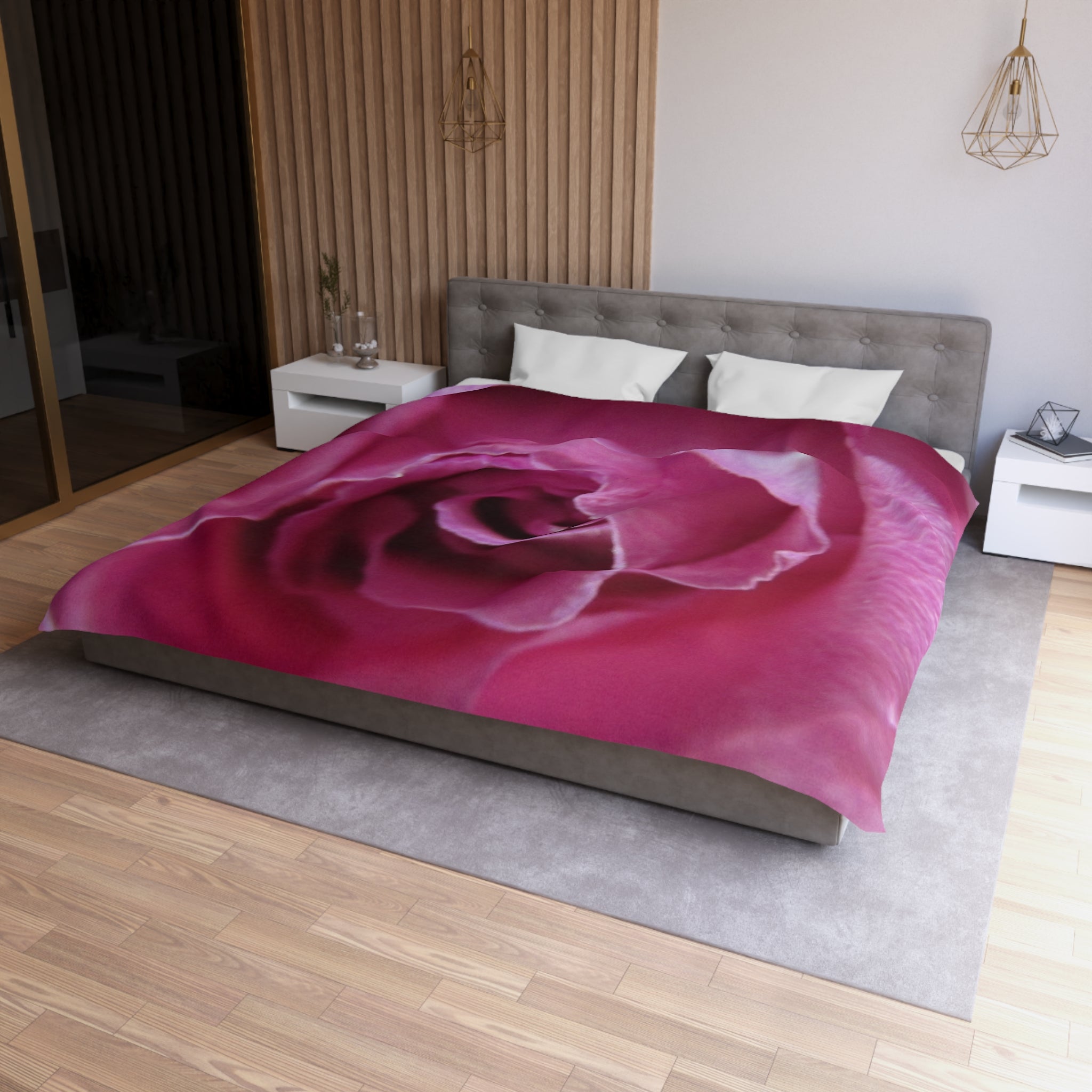 Floral Microfiber Duvet Cover | Blossom Blankets