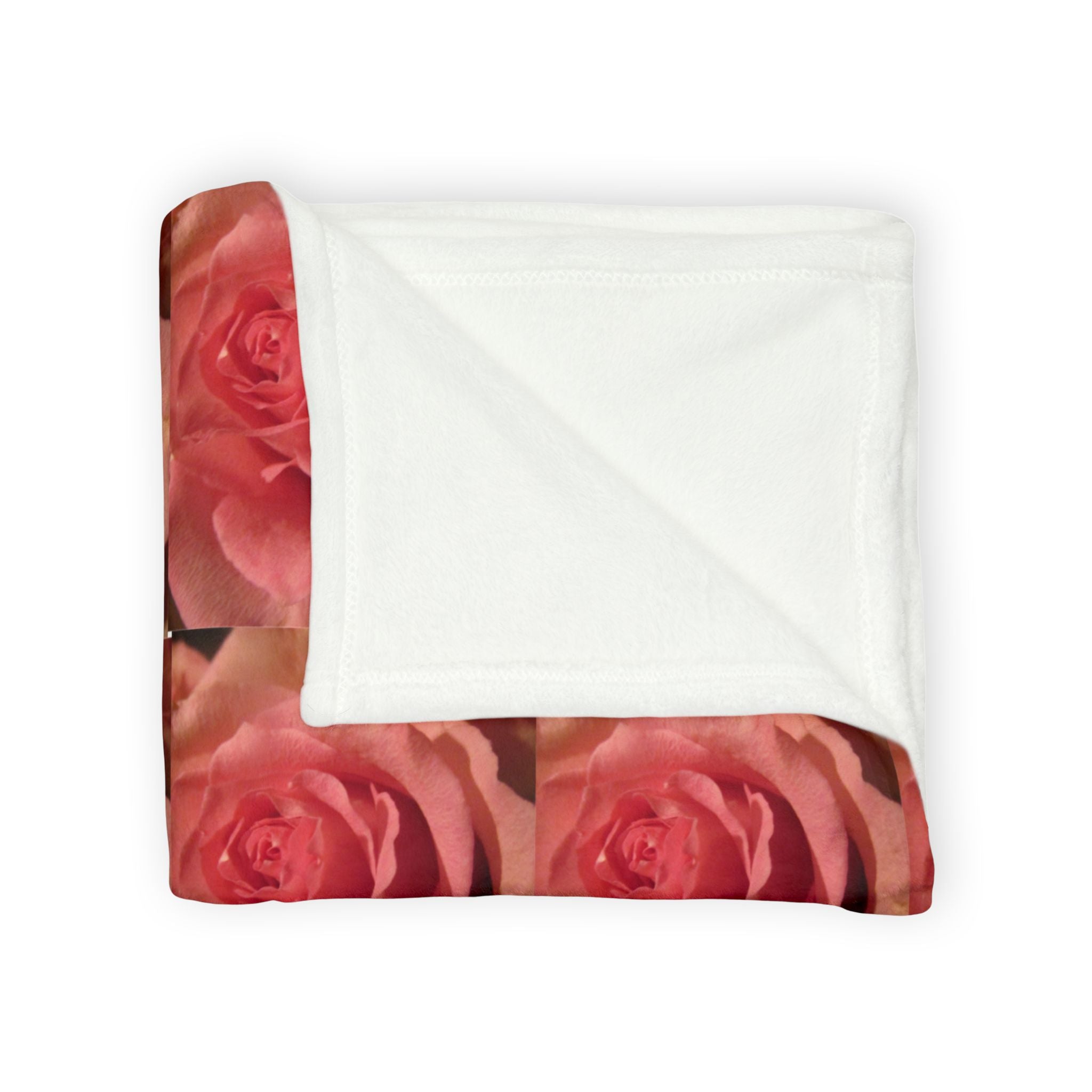 Realistic Rose Pattern Blanket - Romantic Garden Soft Polyester Bedding | Blossom Blankets