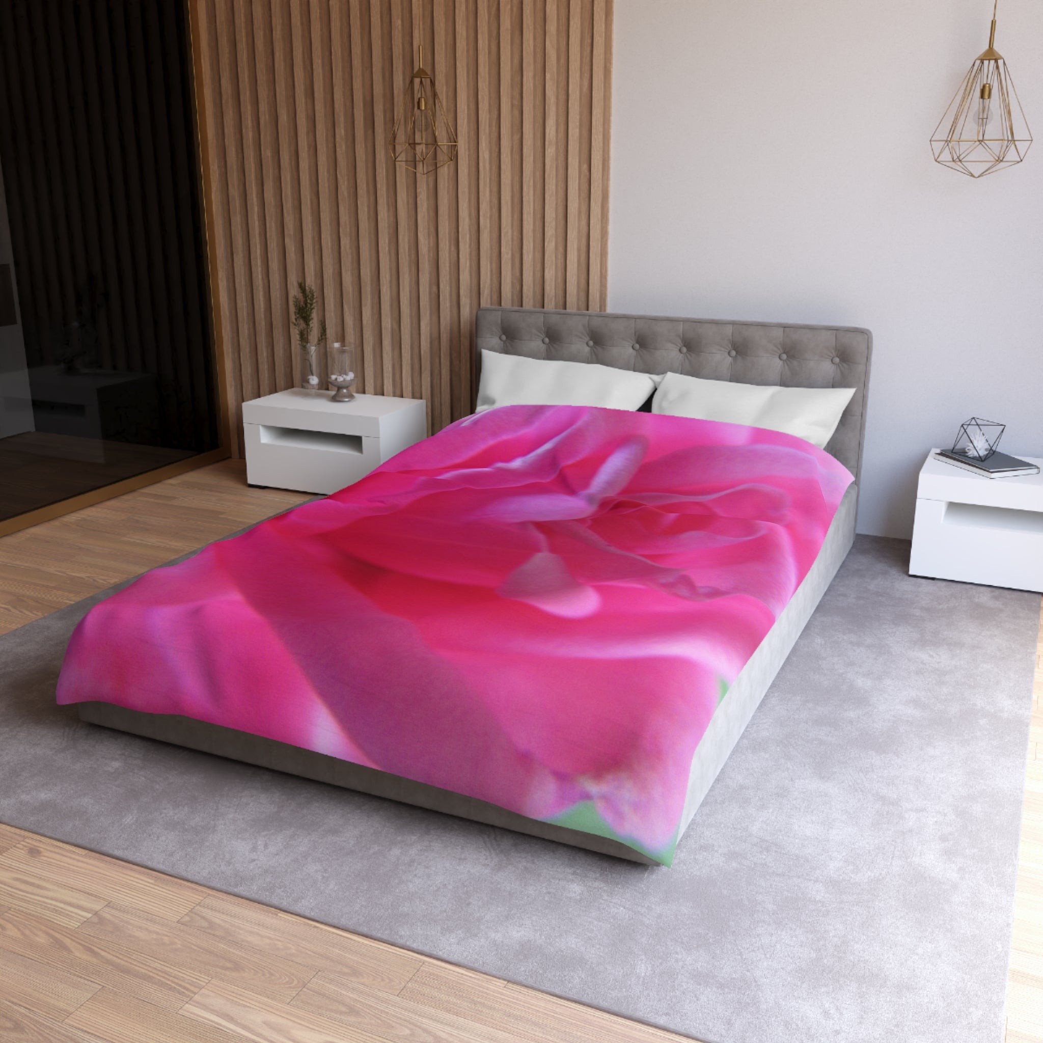 Vibrant Floral Microfiber Duvet Cover - Blossom Blankets