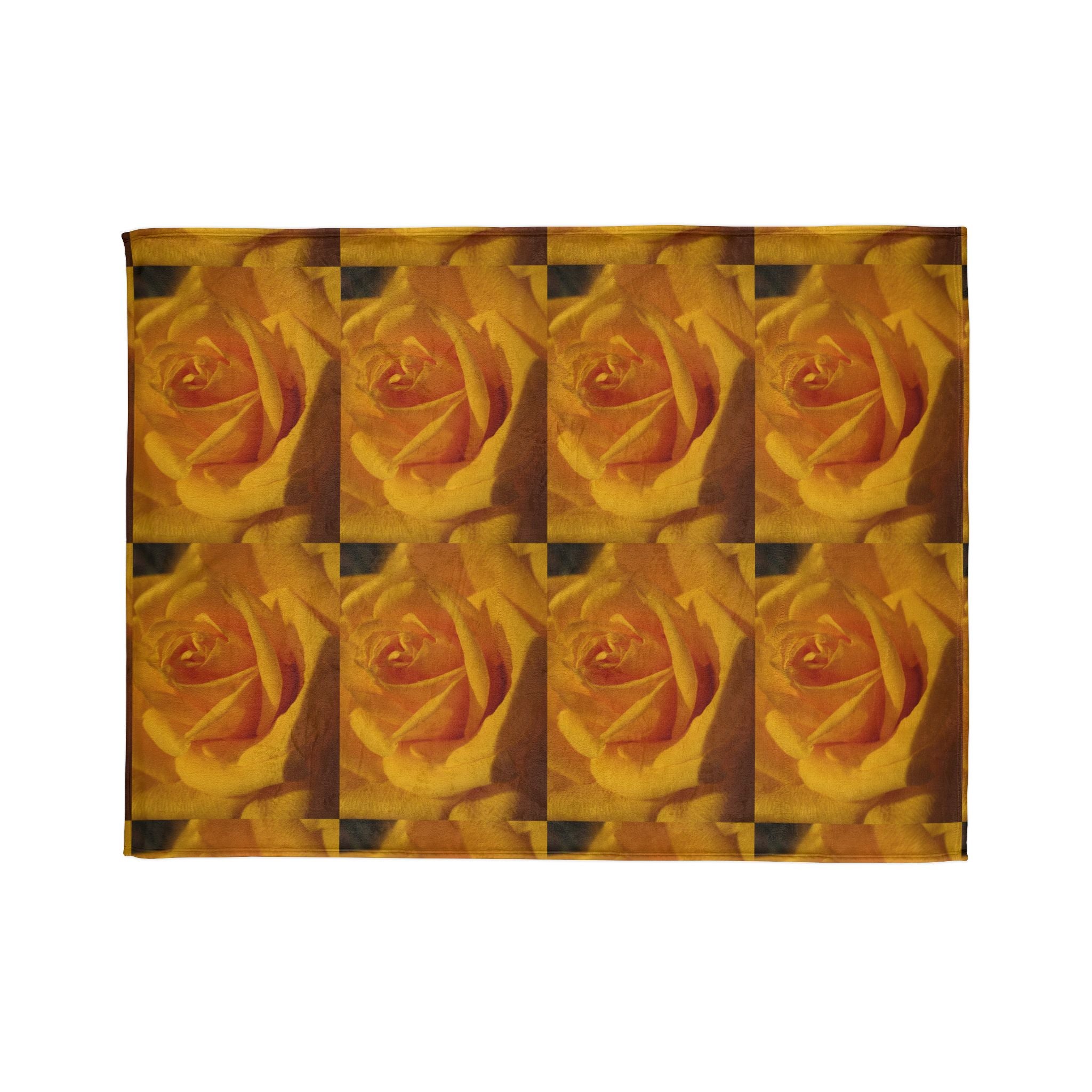 Golden Rose | Soft Polyester Blanket | Blossom Blankets