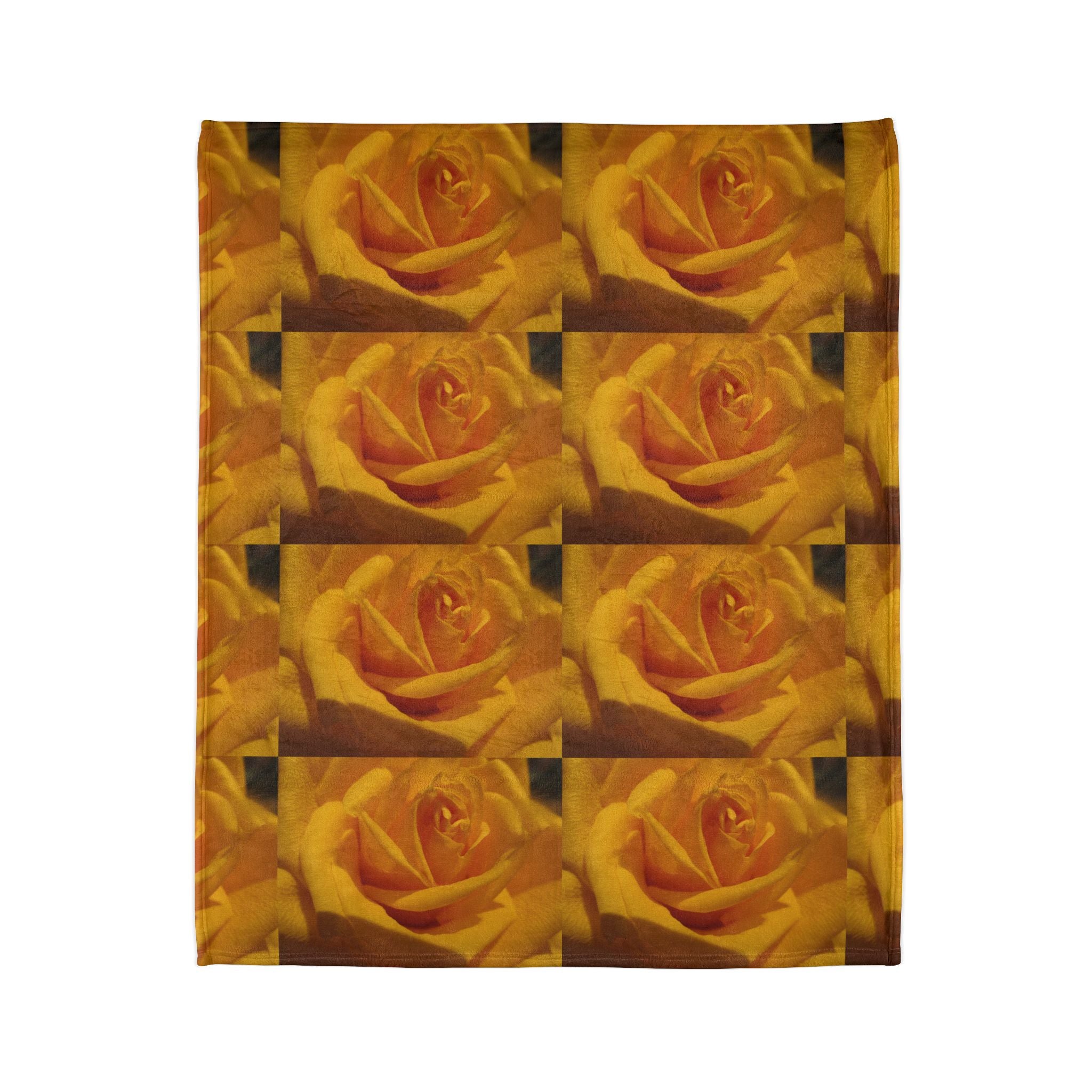Golden Rose | Soft Polyester Blanket | Blossom Blankets