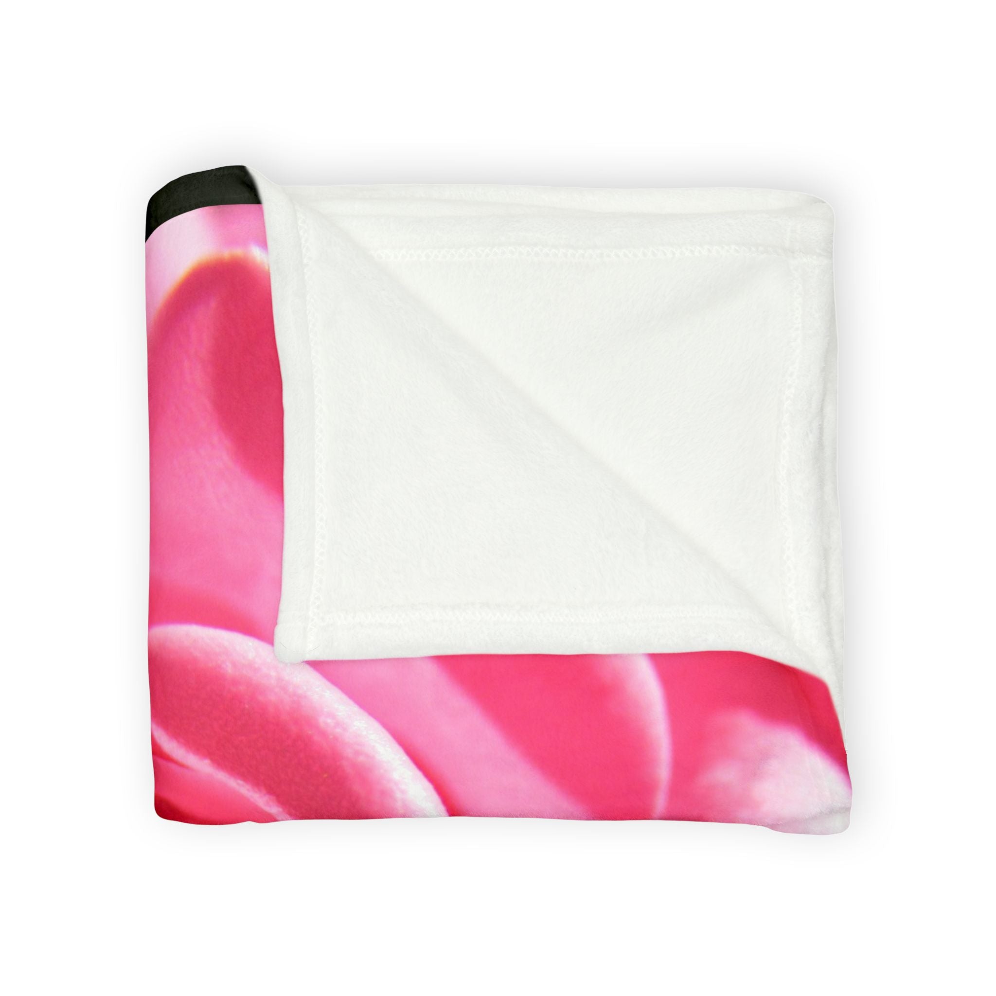 Pink Rose Blanket - Soft Polyester Fleece | Blossom Blankets