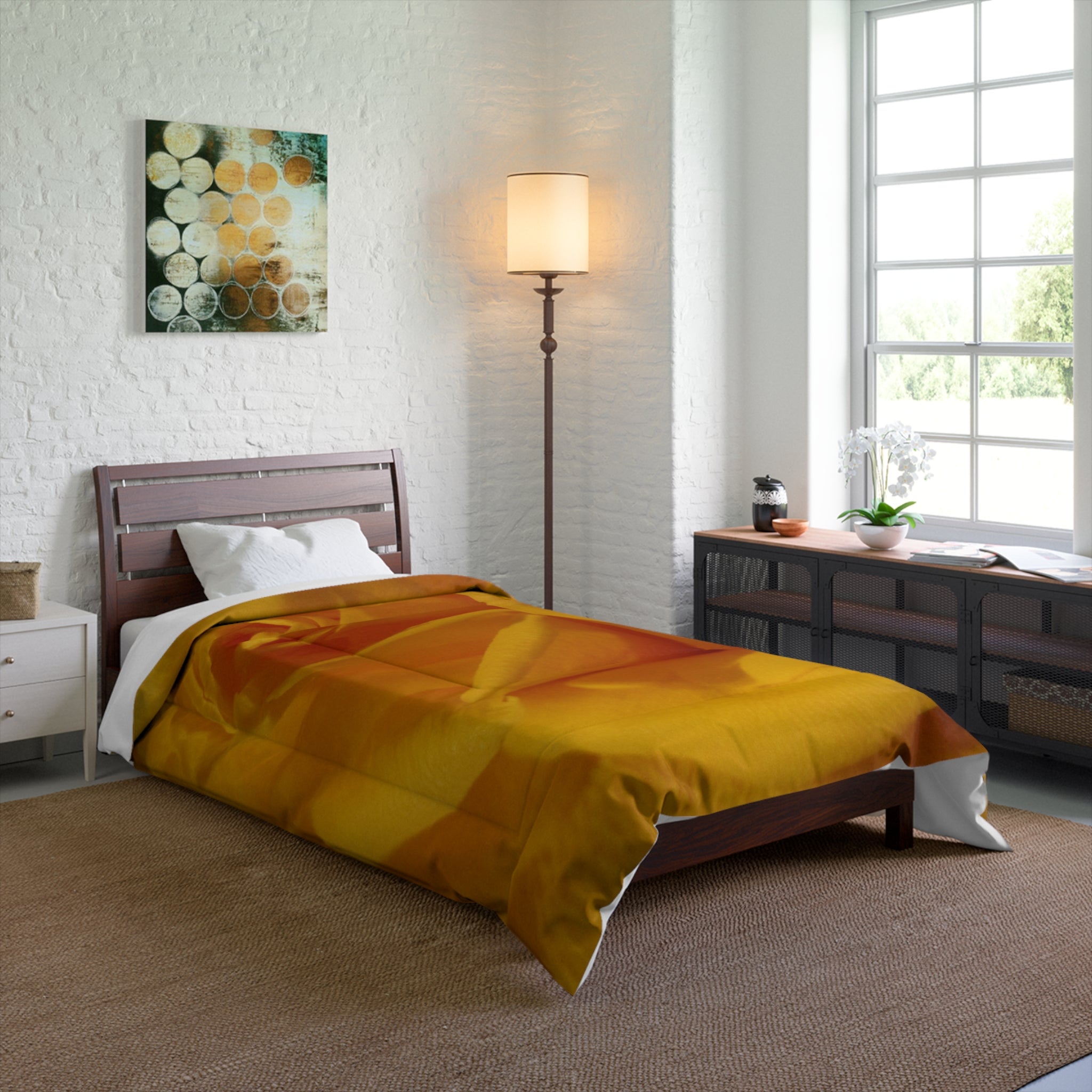 Golden Rose Comforter - Blossom Blankets