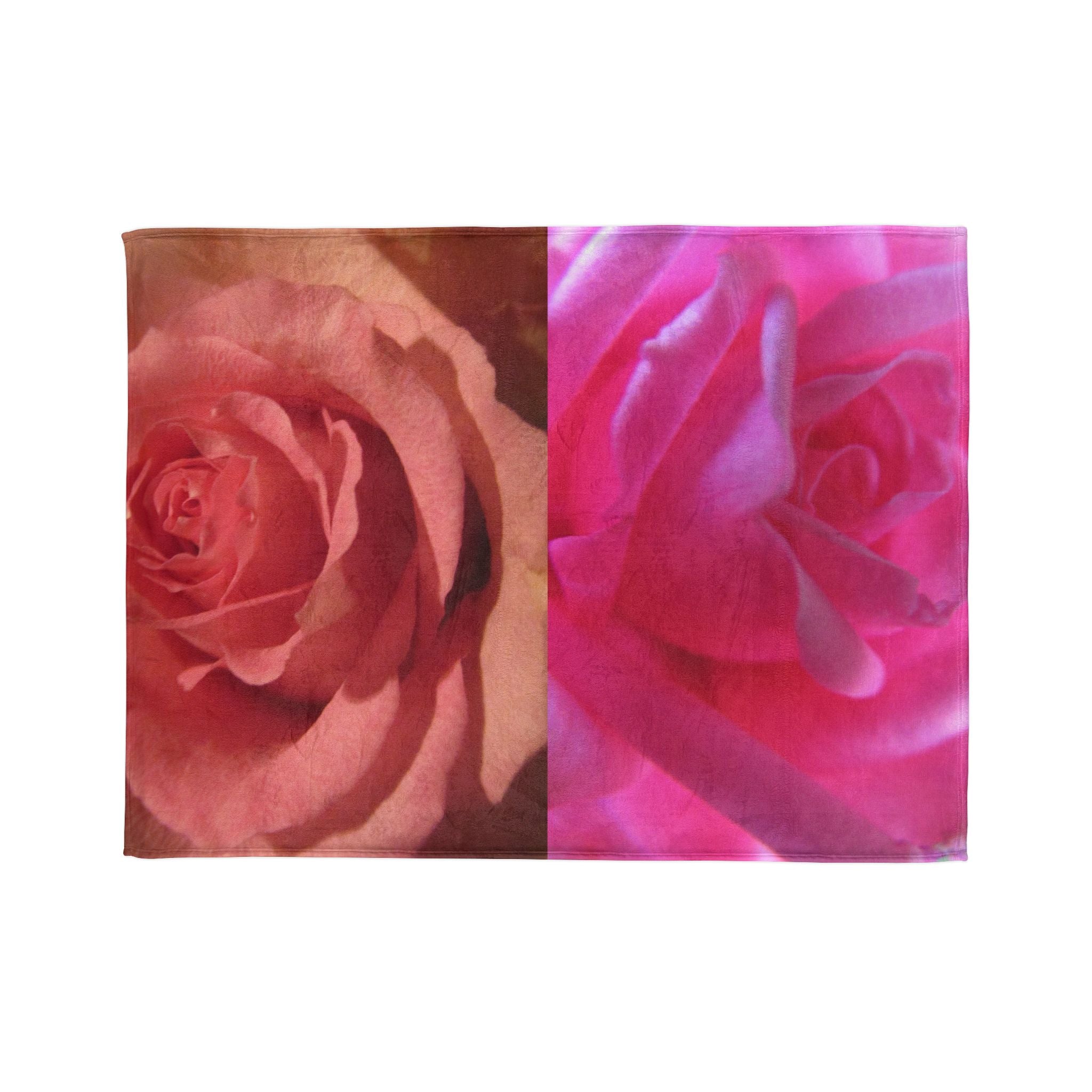 Cozy Romantic Floral | Soft Polyester Throw | Blossom Blankets