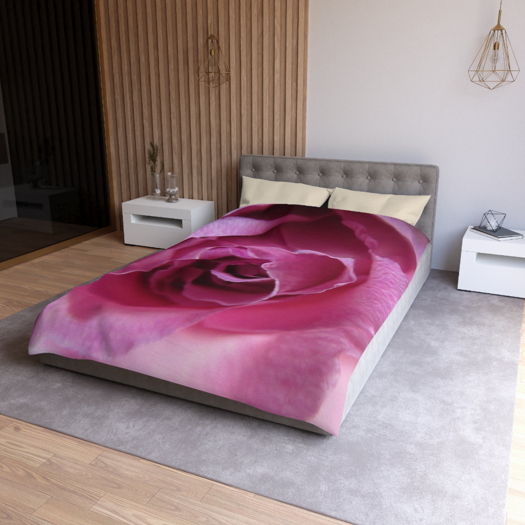 Floral Microfiber Duvet Cover | Blossom Blankets