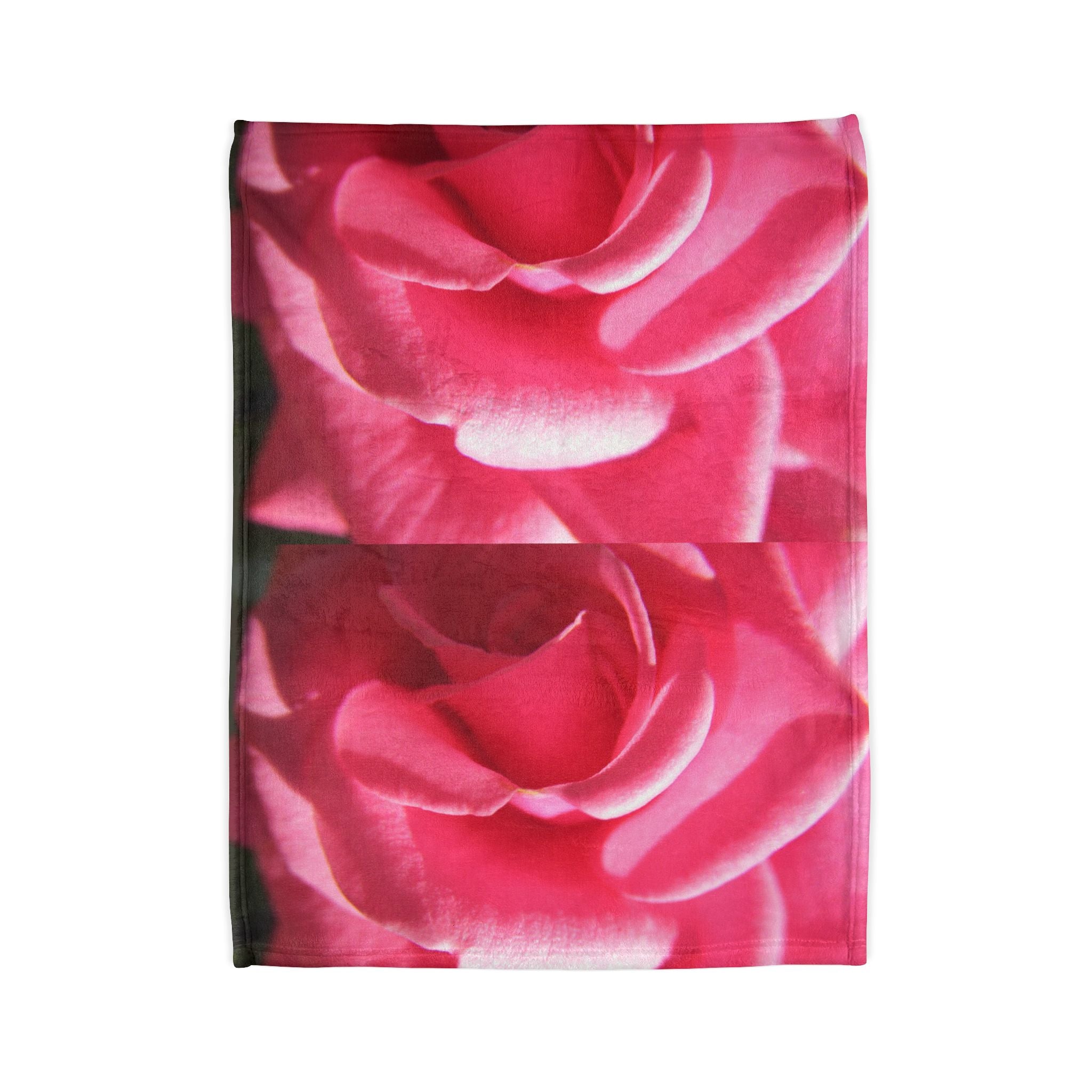 Pink Rose Blanket - Soft Polyester Fleece | Blossom Blankets