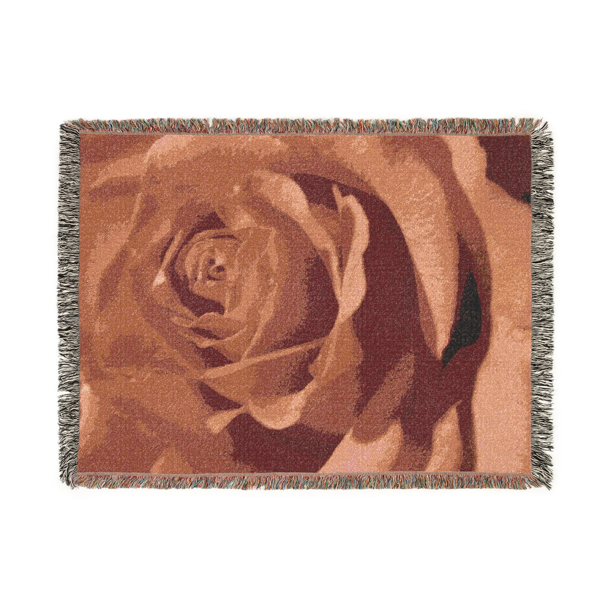 Rose Pattern | Woven Blanket | Blossom Blankets