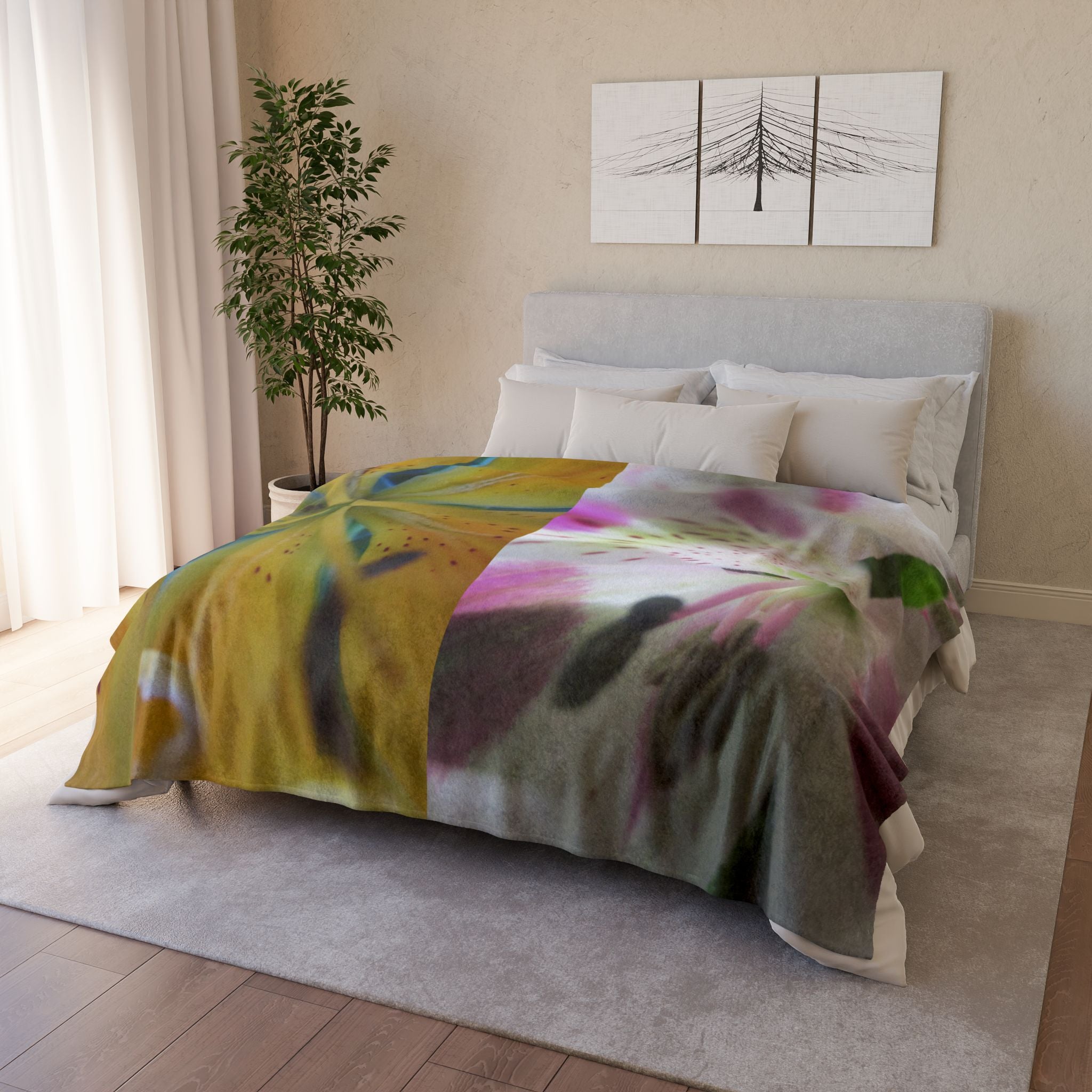 Vibrant Floral | Soft Polyester Blanket | Blossom Blankets