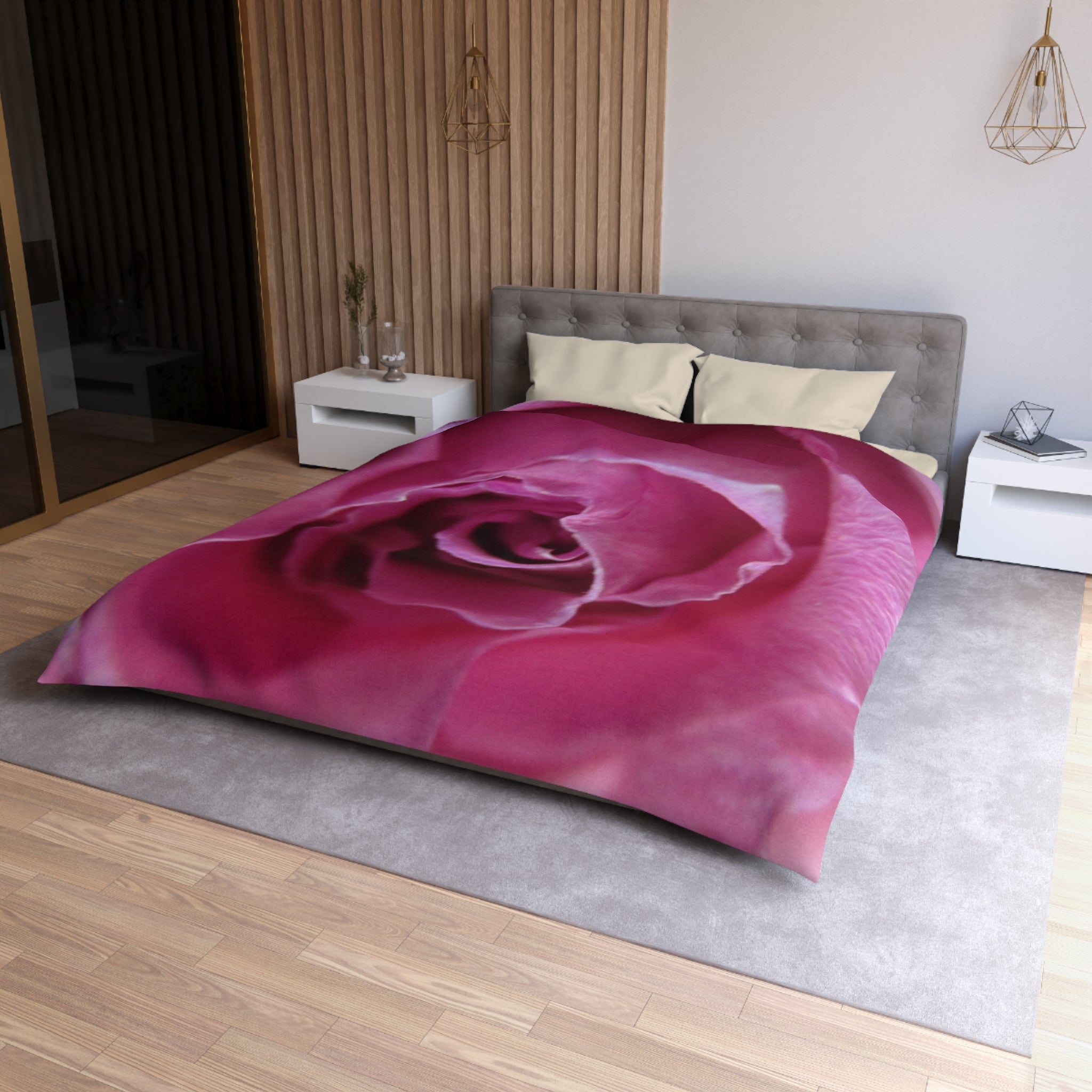 Floral Microfiber Duvet Cover | Blossom Blankets