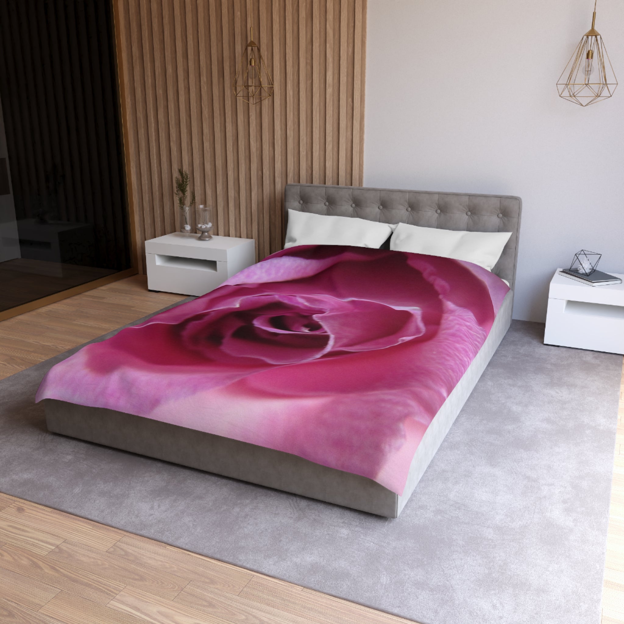 Floral Microfiber Duvet Cover | Blossom Blankets