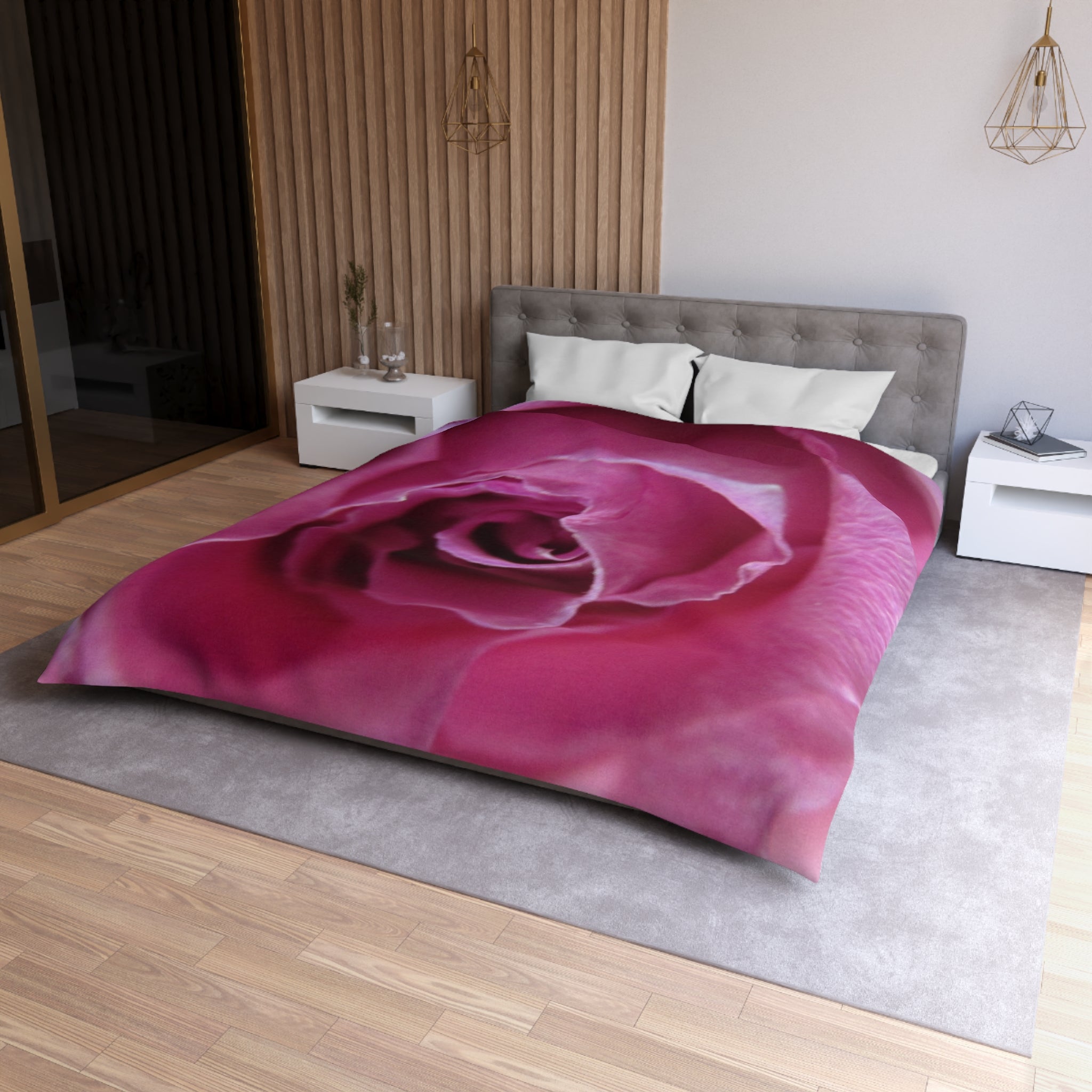 Floral Microfiber Duvet Cover | Blossom Blankets