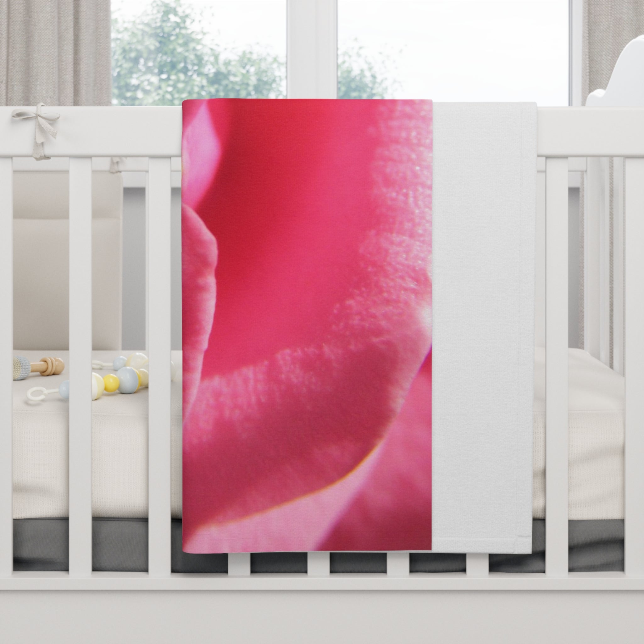 Soft Floral Design | Fleece Baby Blanket | Blossom Blankets