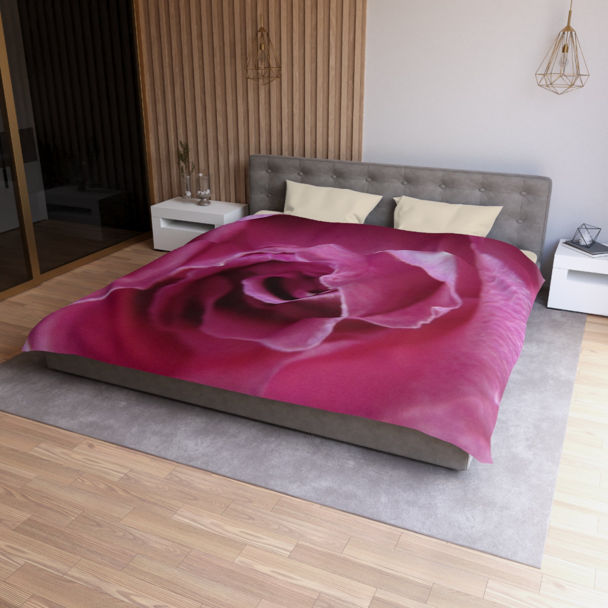 Floral Microfiber Duvet Cover | Blossom Blankets