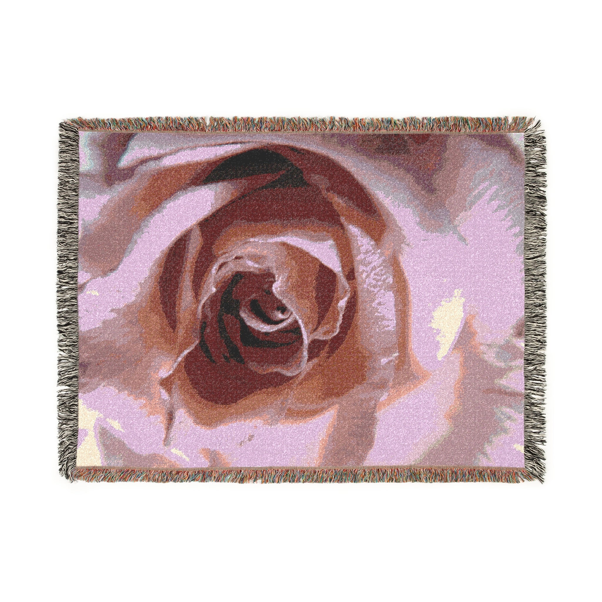 Beautiful Rose Art | Woven Blanket | Blossom Blankets