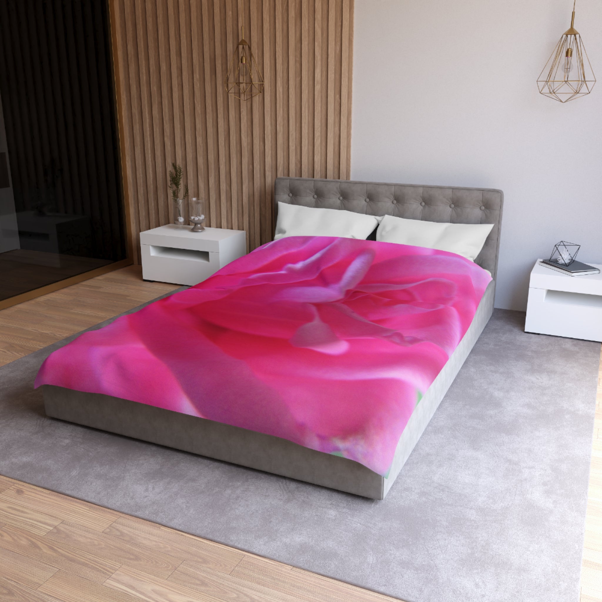 Vibrant Floral Microfiber Duvet Cover - Blossom Blankets