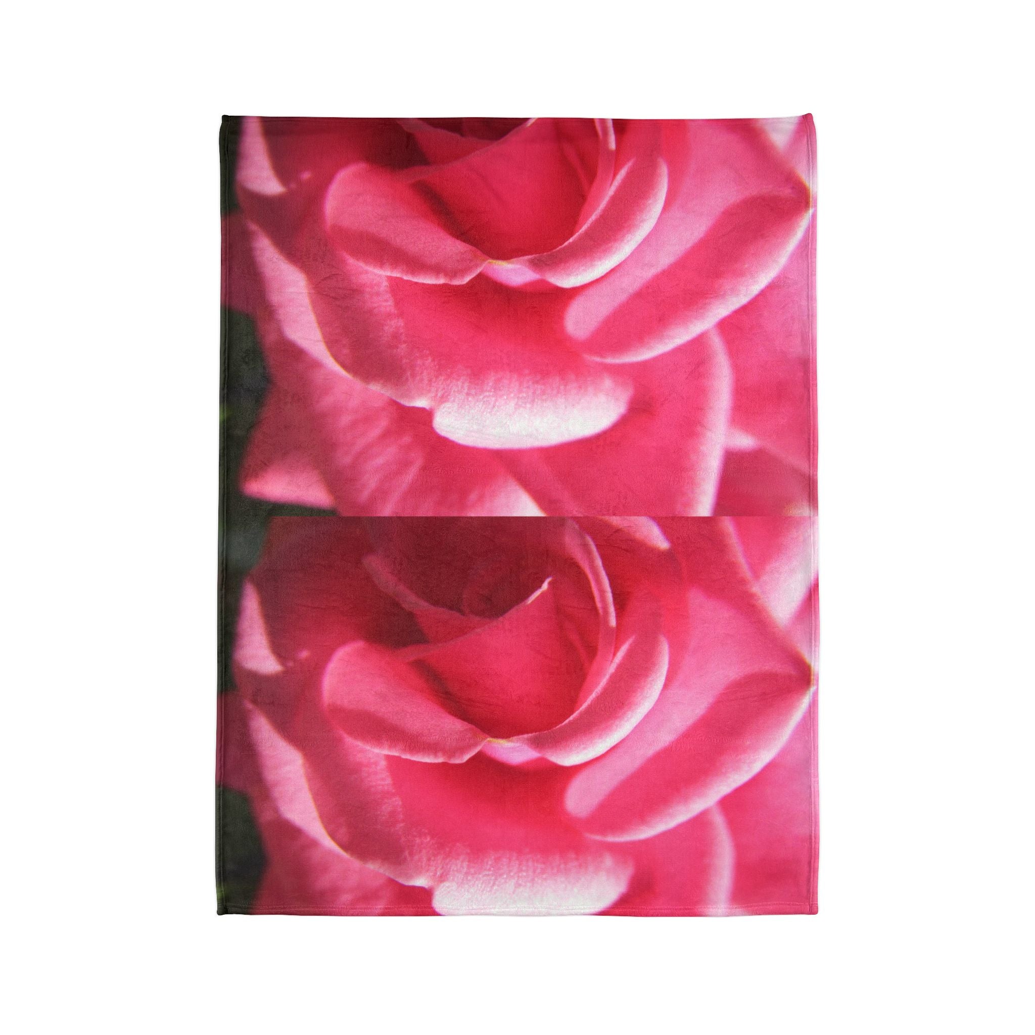 Pink Rose Blanket - Soft Polyester Fleece | Blossom Blankets