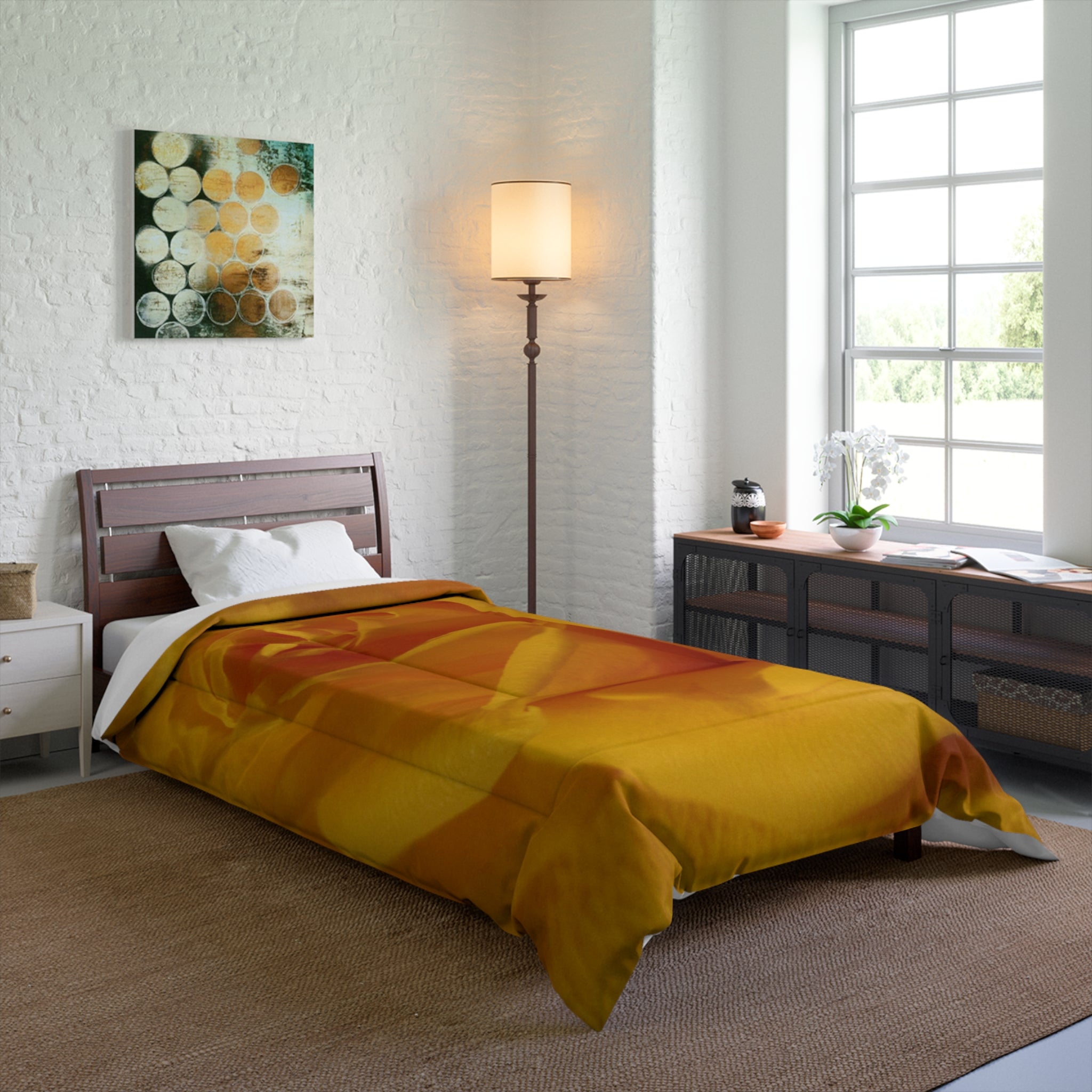Golden Rose Comforter - Blossom Blankets