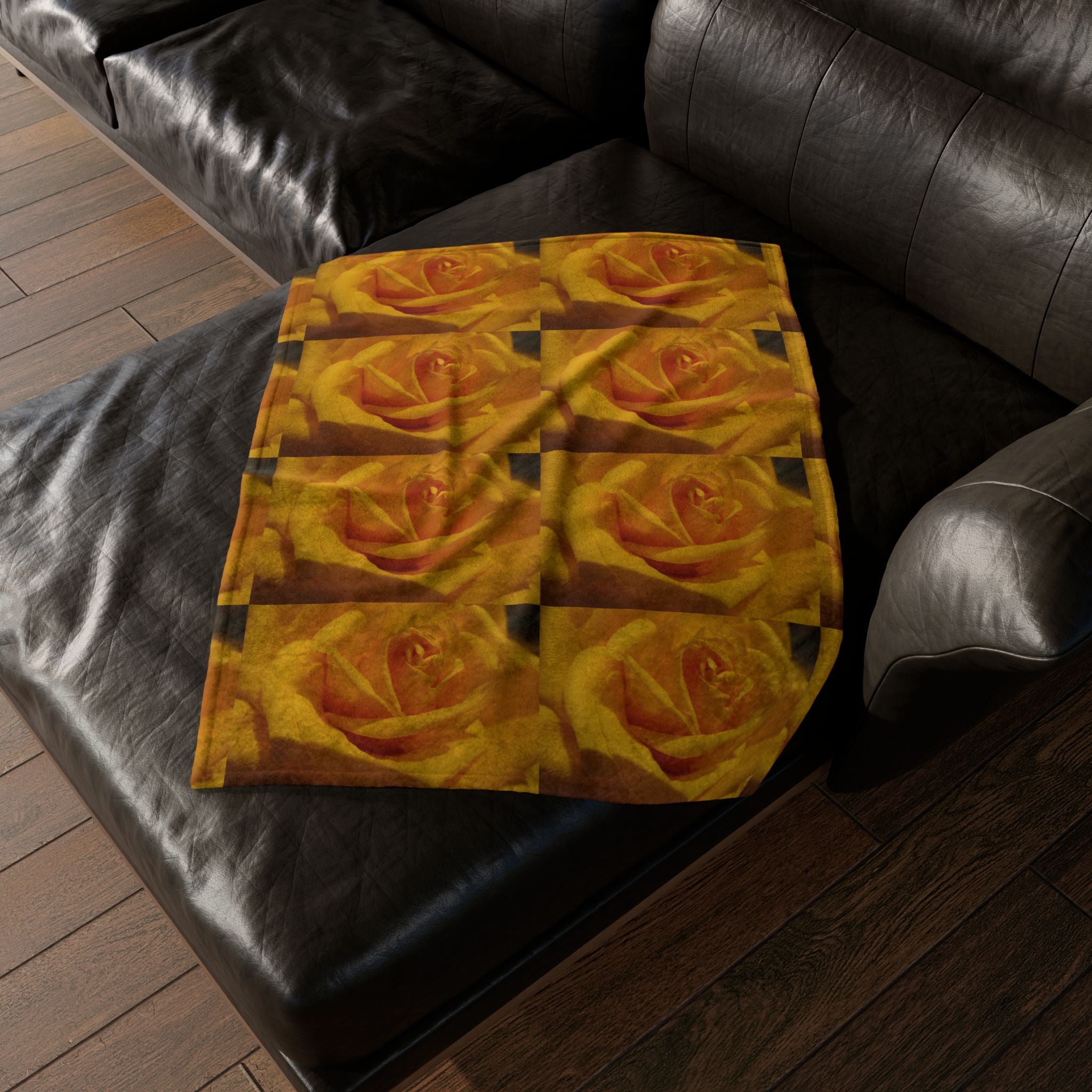 Golden Rose | Soft Polyester Blanket | Blossom Blankets