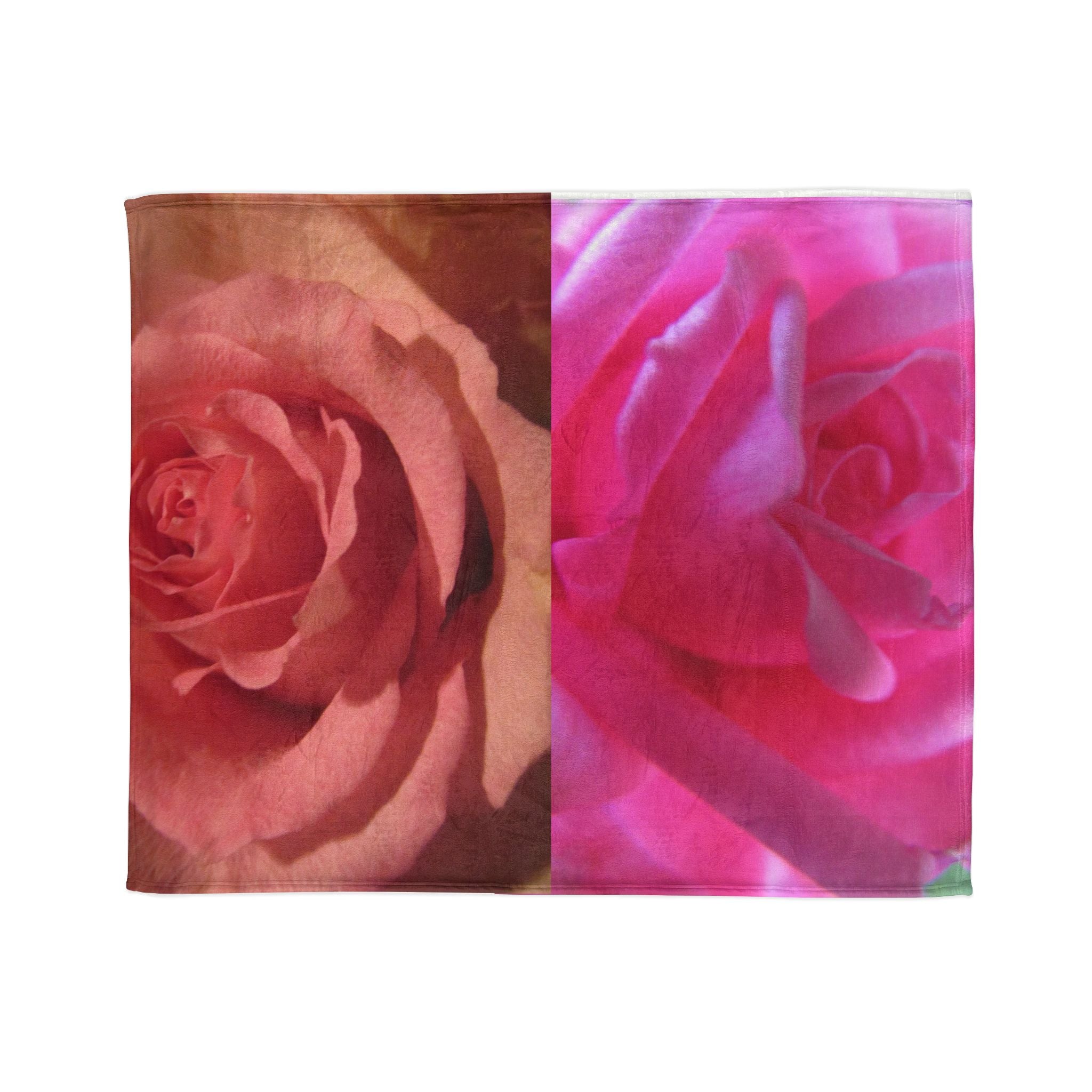 Cozy Romantic Floral | Soft Polyester Throw | Blossom Blankets