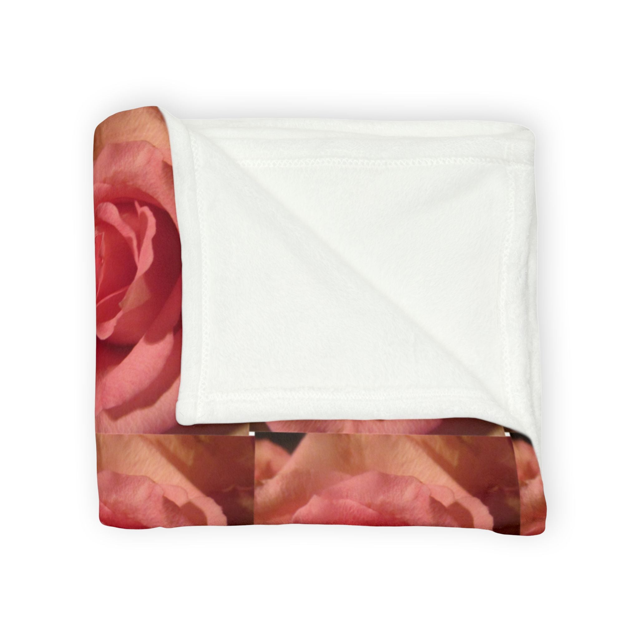 Realistic Rose Pattern Blanket - Romantic Garden Soft Polyester Bedding | Blossom Blankets