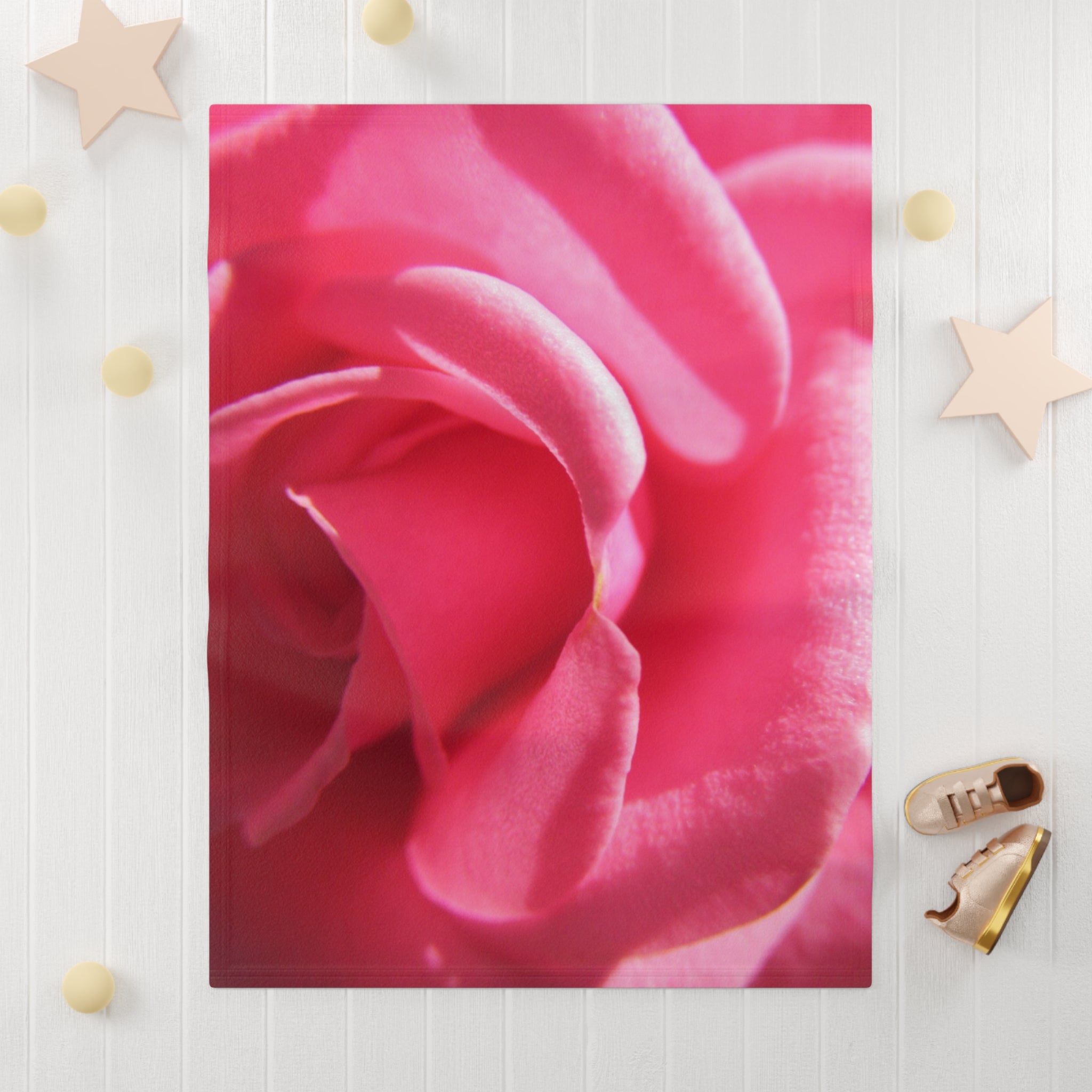 Soft Floral Design | Fleece Baby Blanket | Blossom Blankets