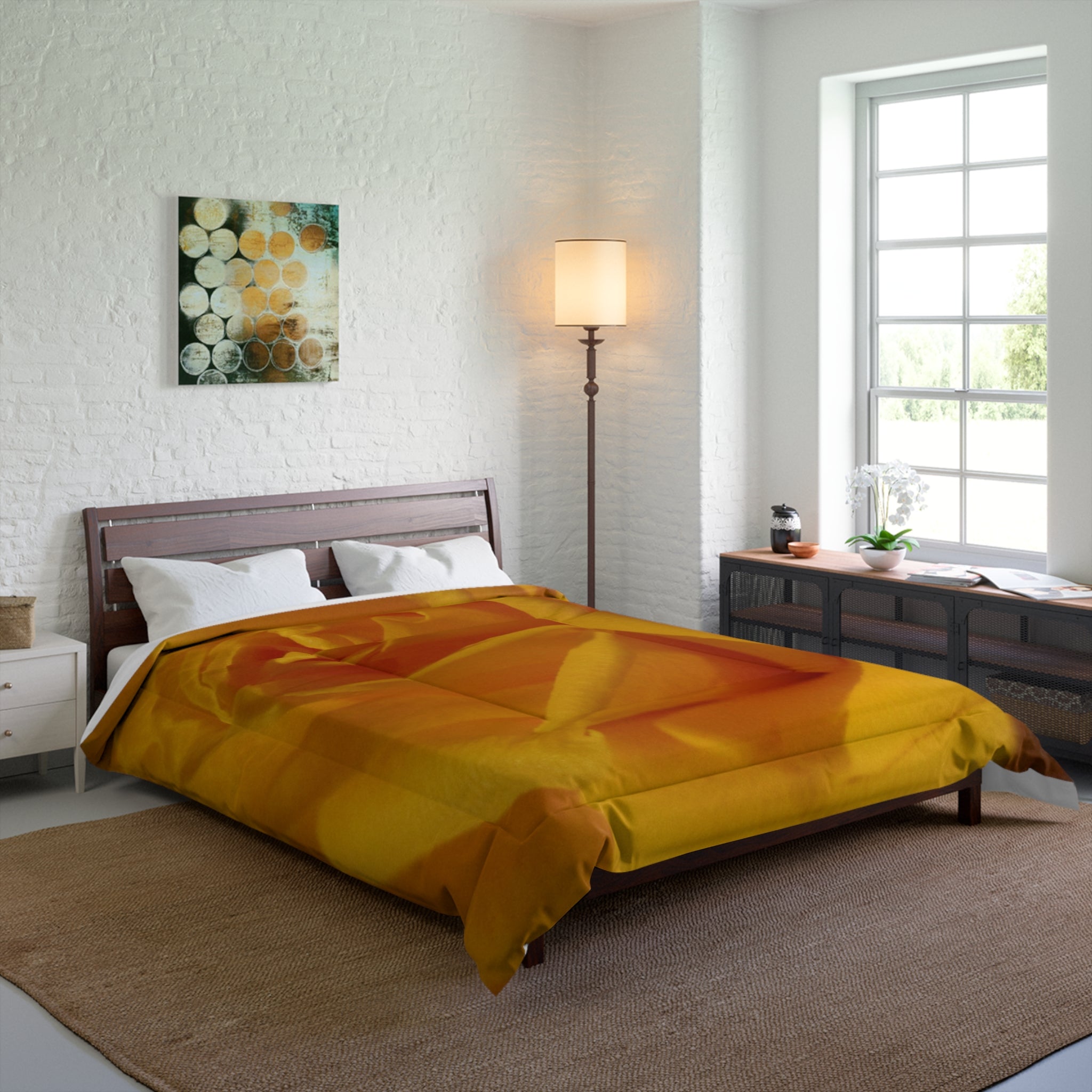 Golden Rose Comforter - Blossom Blankets