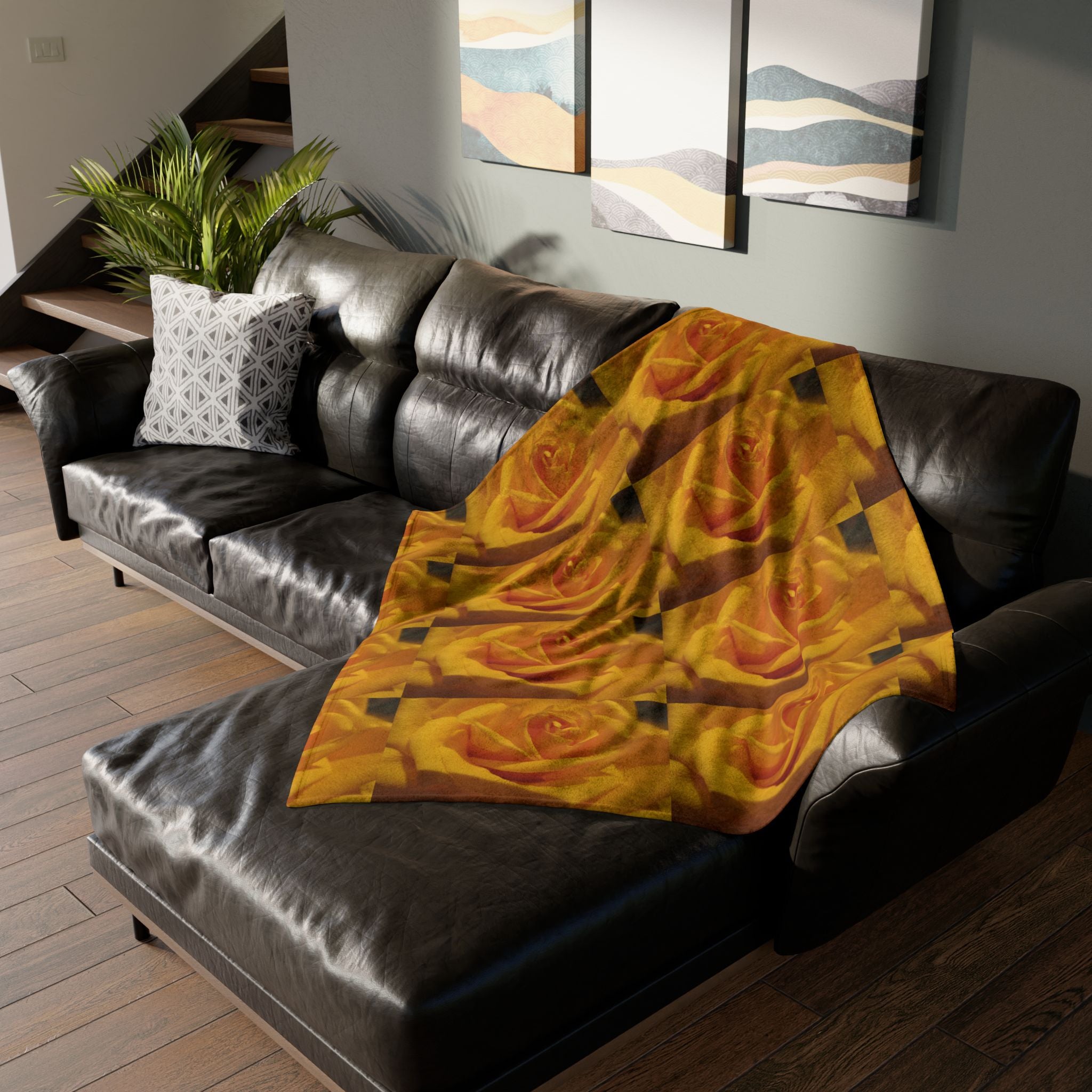 Golden Rose | Soft Polyester Blanket | Blossom Blankets