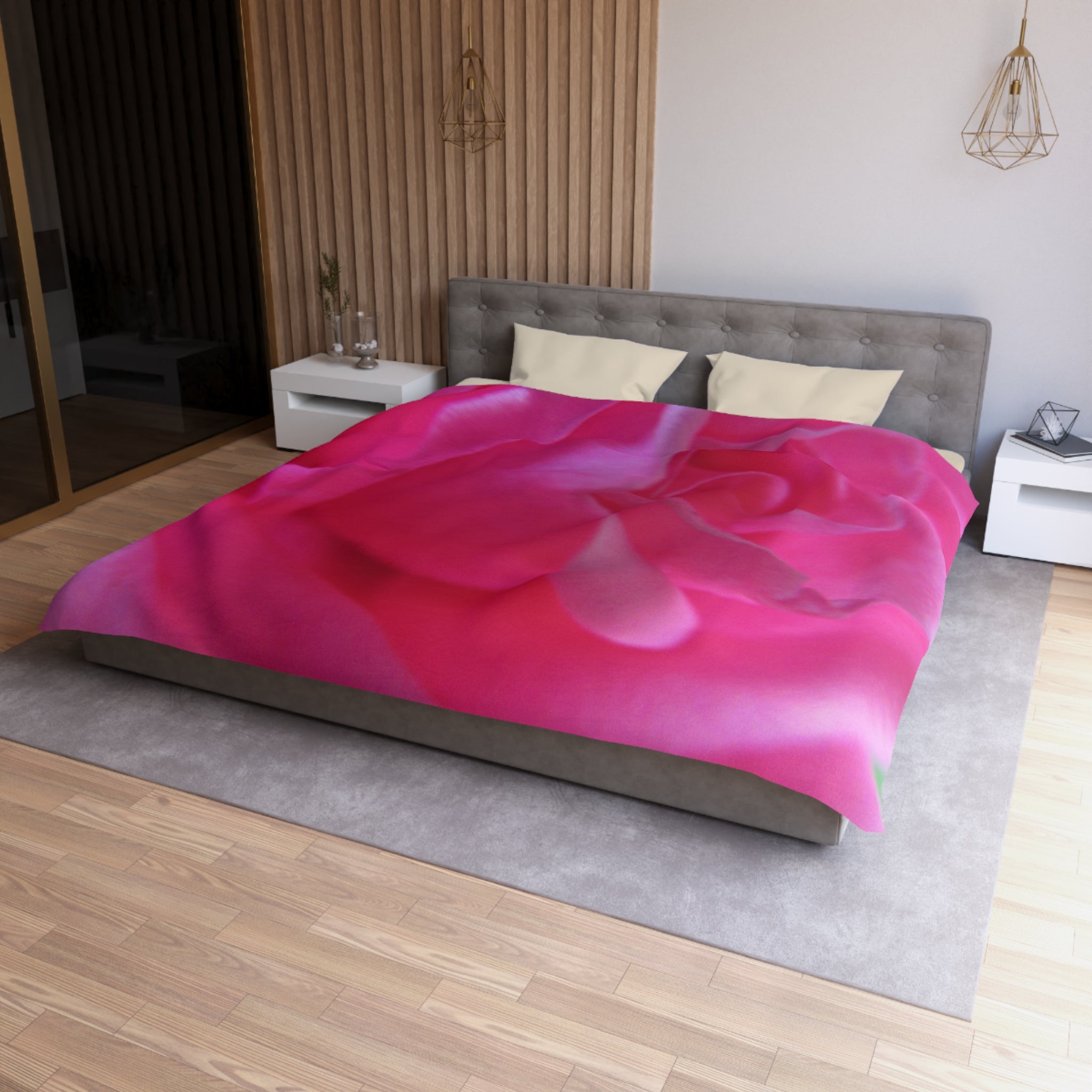 Vibrant Floral Microfiber Duvet Cover - Blossom Blankets