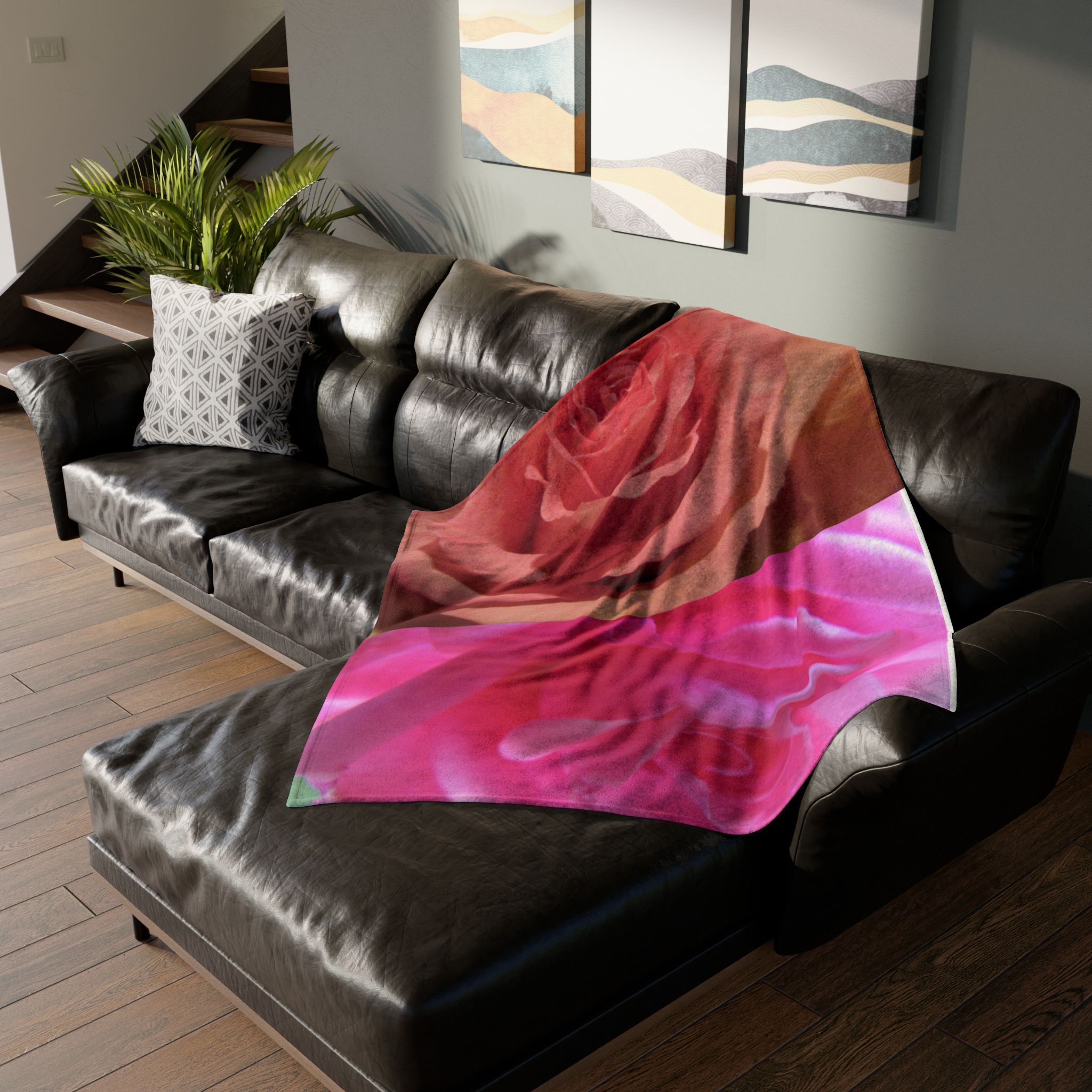 Cozy Romantic Floral | Soft Polyester Throw | Blossom Blankets