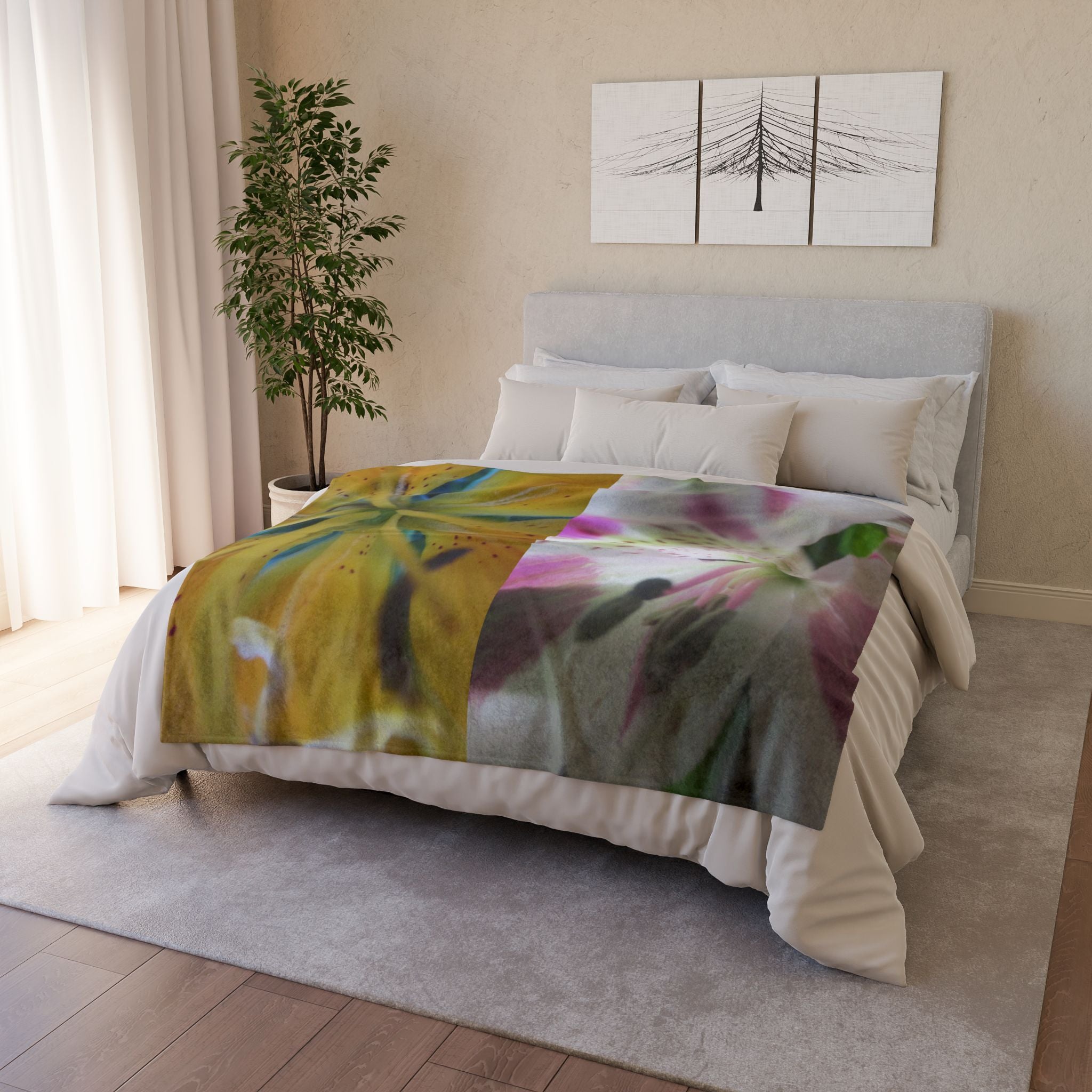 Vibrant Floral | Soft Polyester Blanket | Blossom Blankets