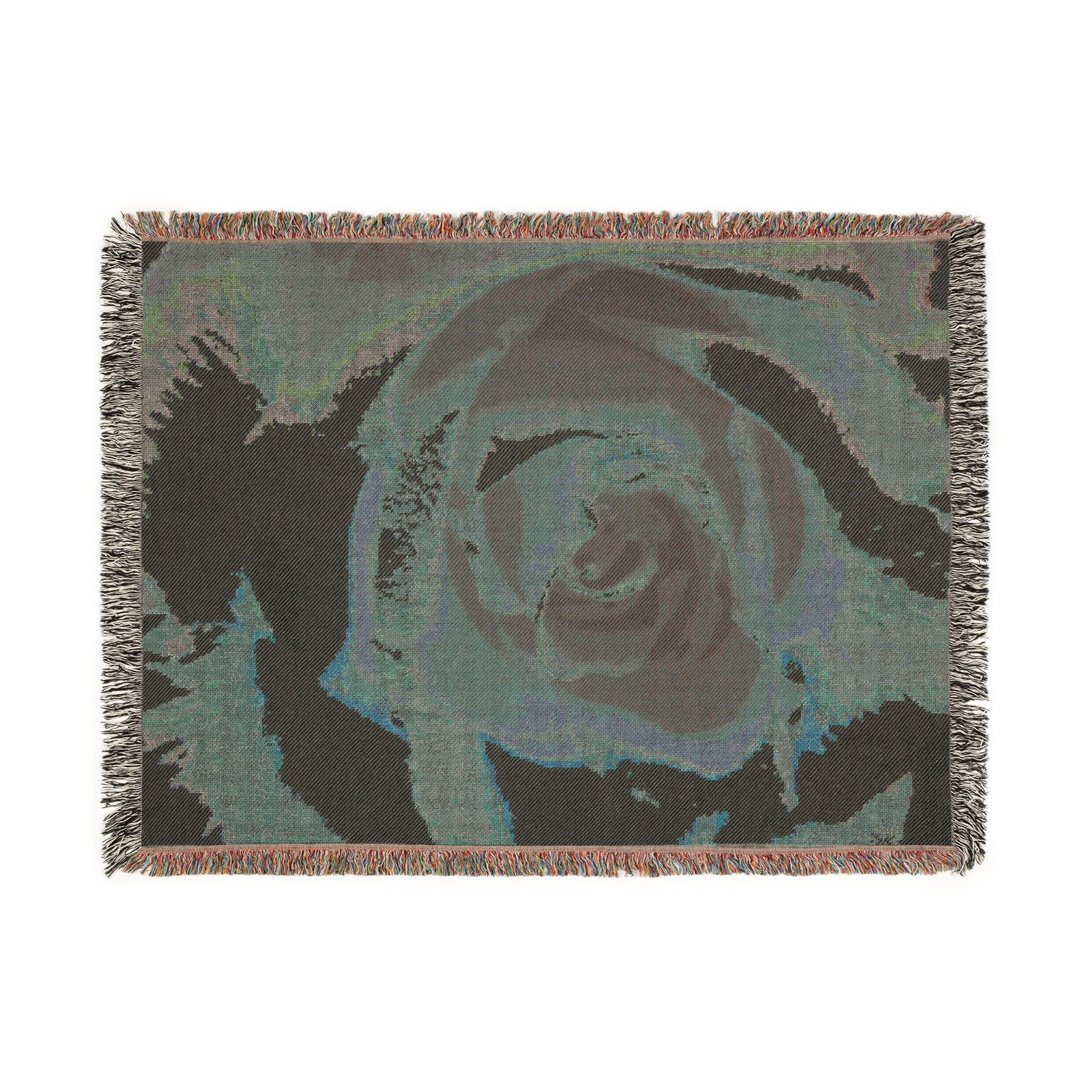 Beautiful Rose Art | Woven Blanket | Blossom Blankets